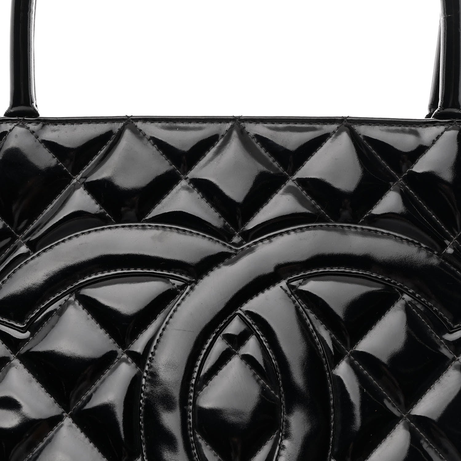 Patent Medallion Tote Black