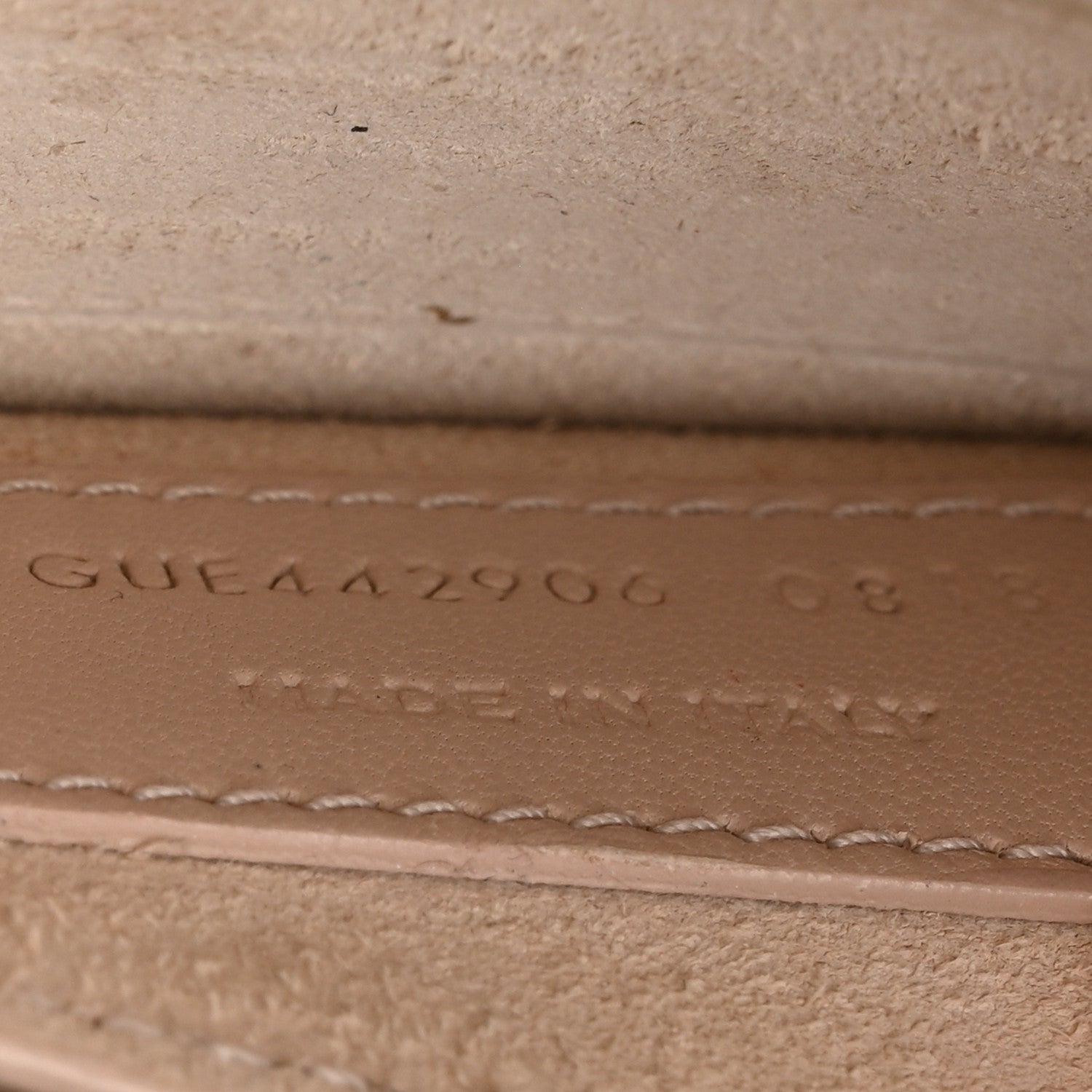 Calfskin Crocodile Embossed Medium Monogram Sunset Rose Antic