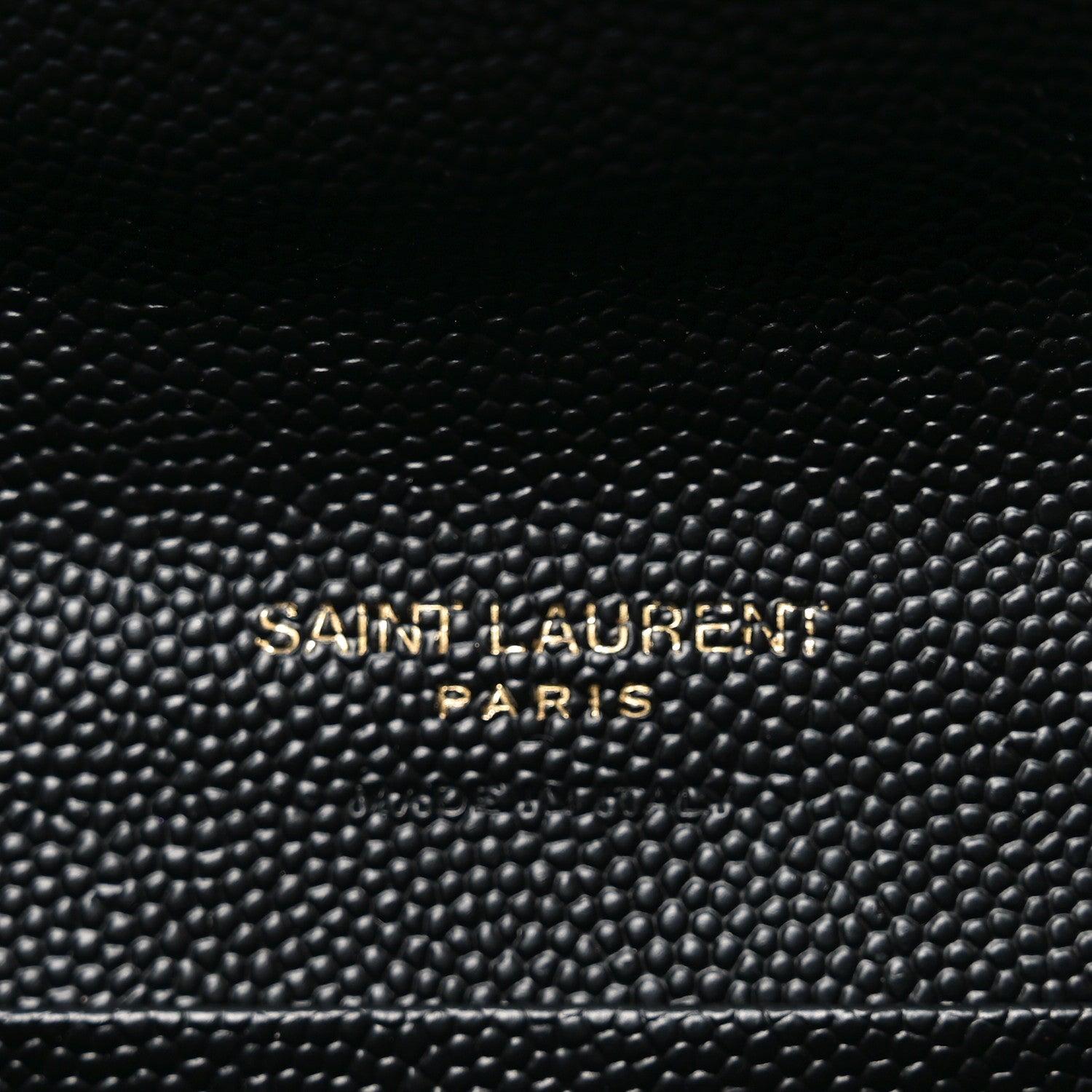 Grain De Poudre Matelasse Chevron Small Monogram Envelope Wallet Black
