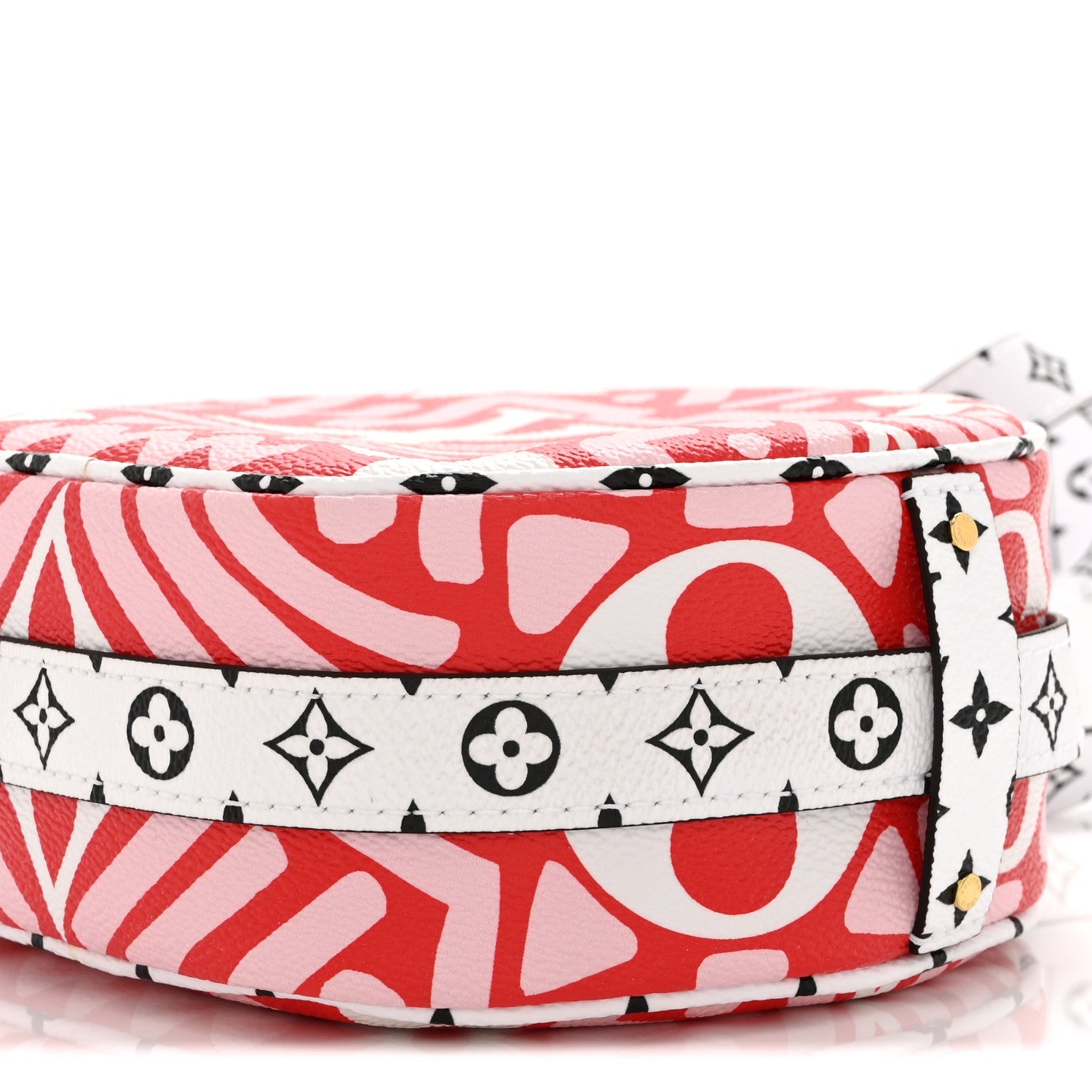 Monogram Giant Crafty Boite Chapeau Souple PM Rouge Rose Creme