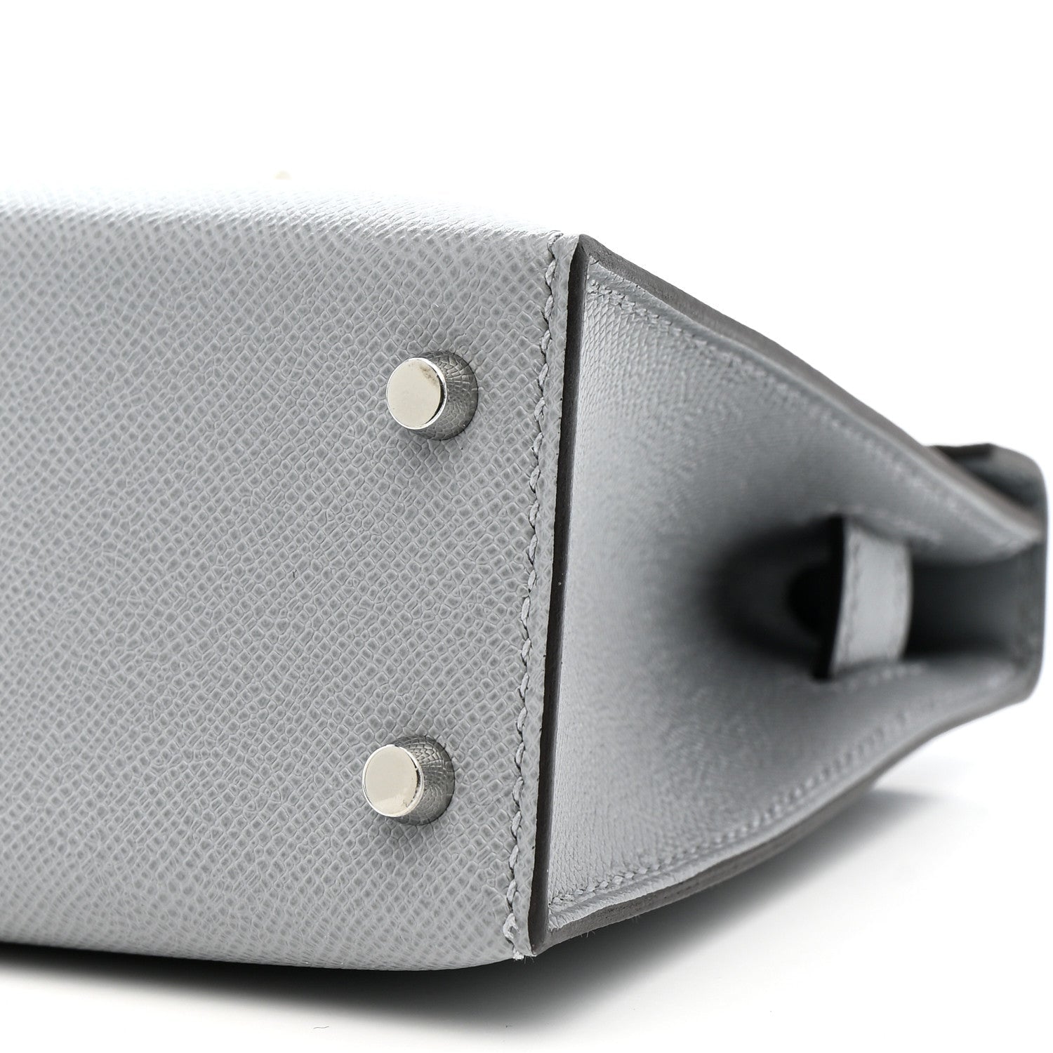 Madame Calfskin Mini Kelly Sellier 20 Gris Pantin
