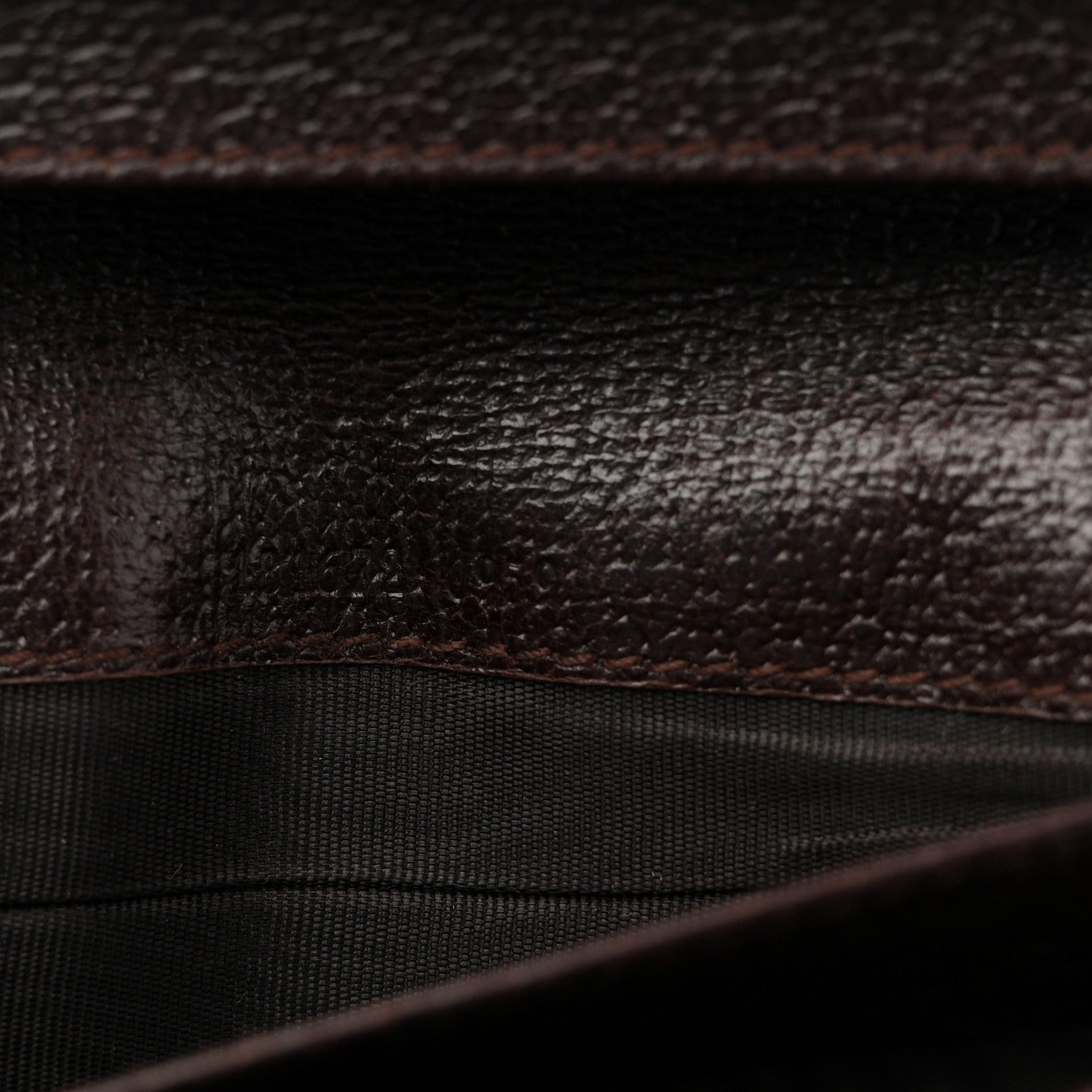 Monogram Calfskin Ladies Web Continental Wallet Beige Ebony Cocoa