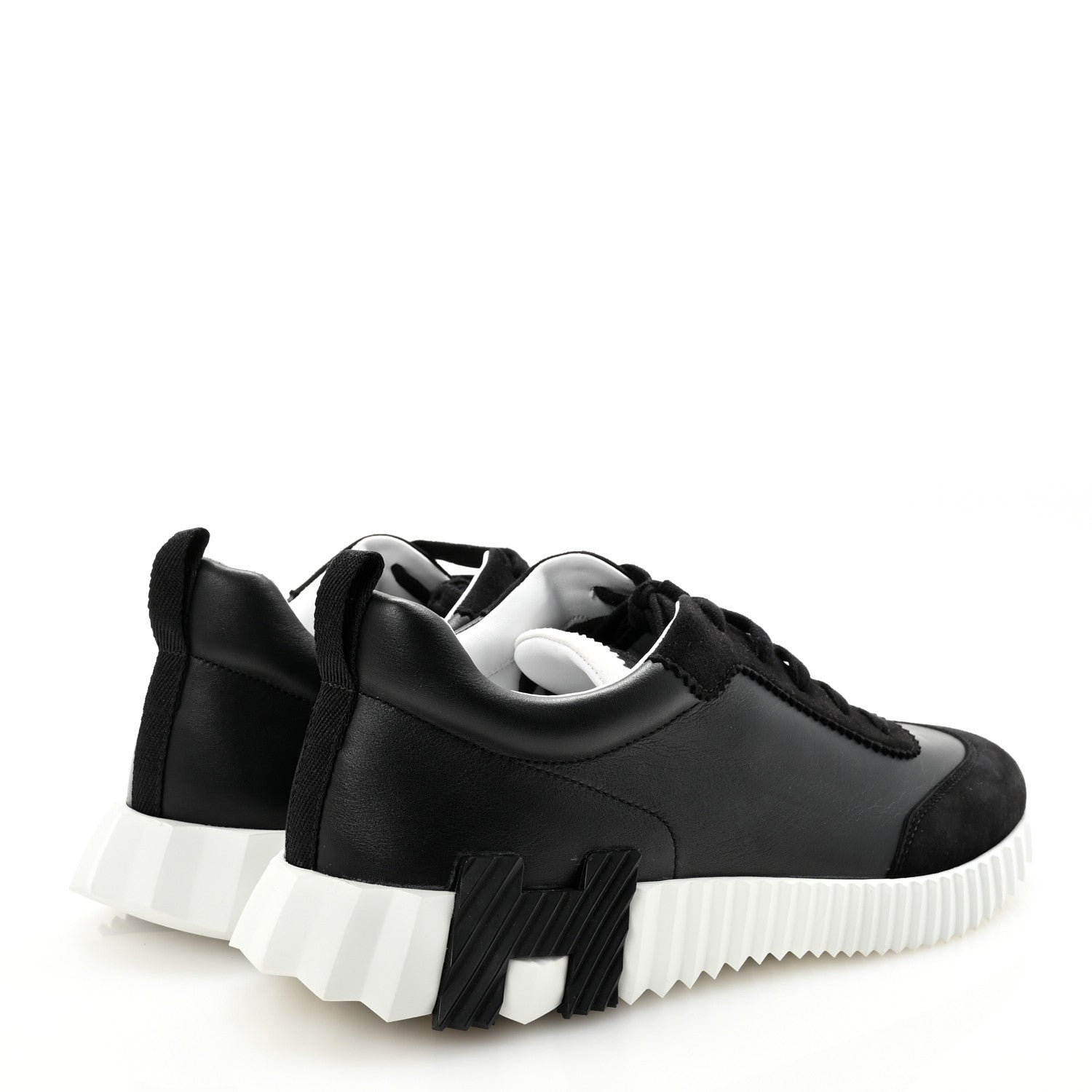 Goatskin Suede Goatskin Mens Bouncing Sneakers 41 Black