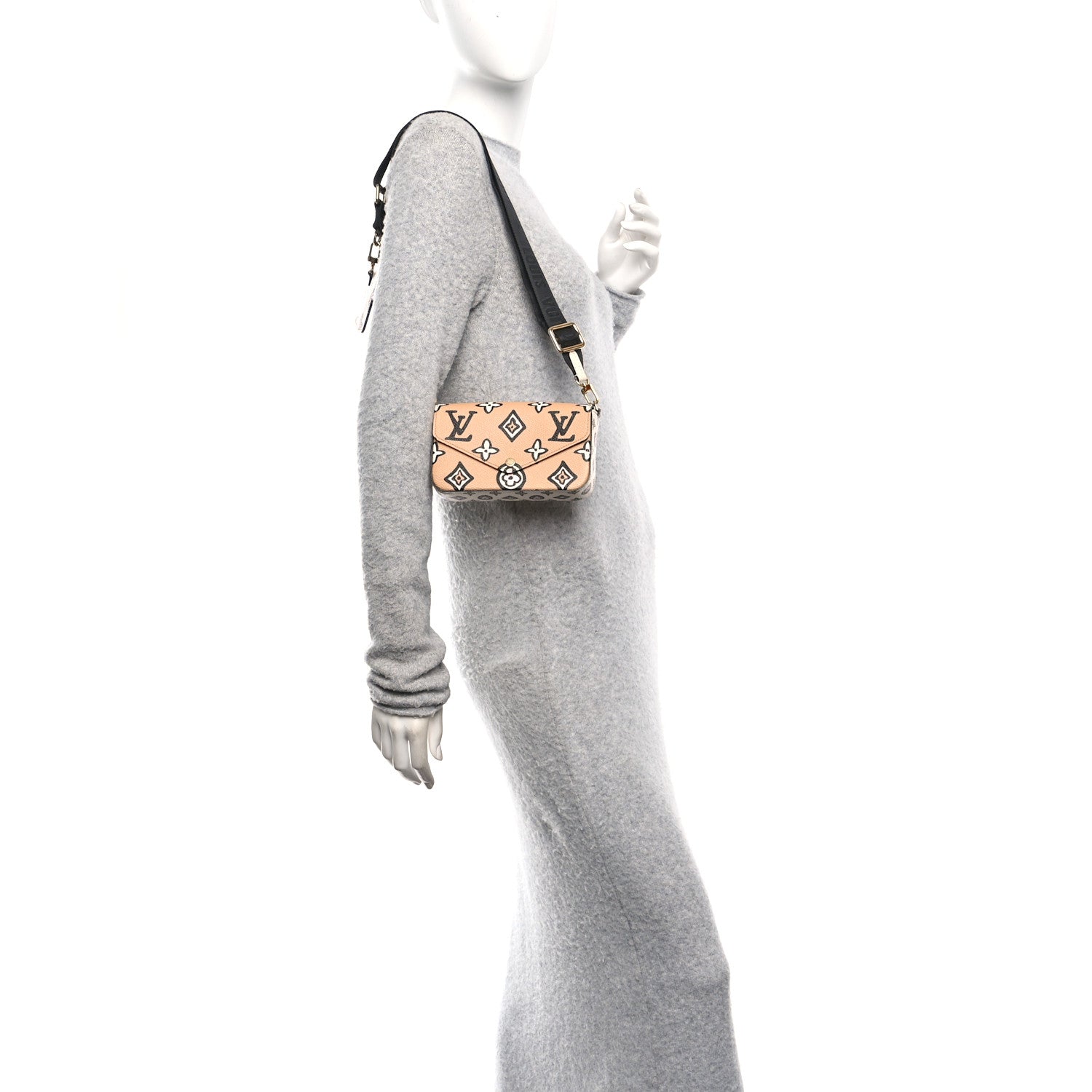 Monogram Wild At Heart Felicie Strap & Go Arizona Creme