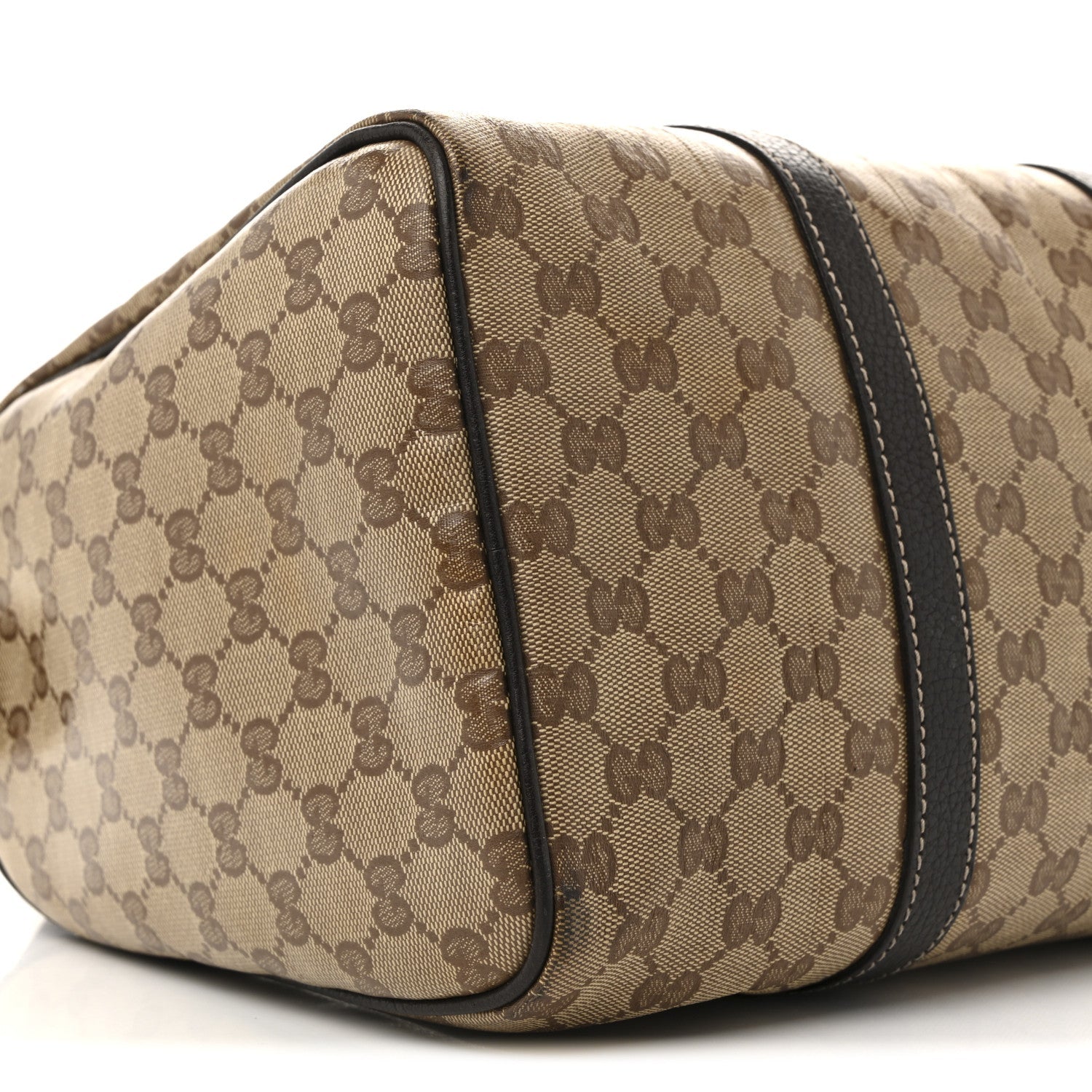 Crystal Monogram Medium Joy Boston Dark Brown