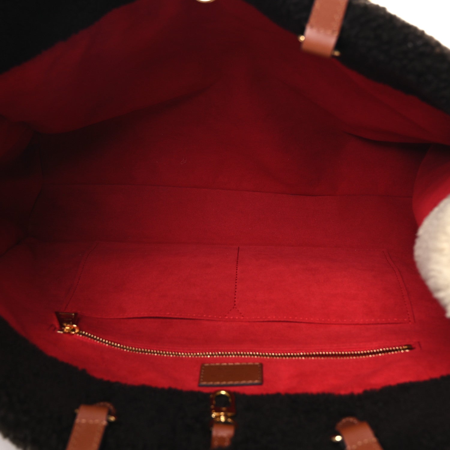 Shearling Monogram Giant Teddy Onthego GM Black White