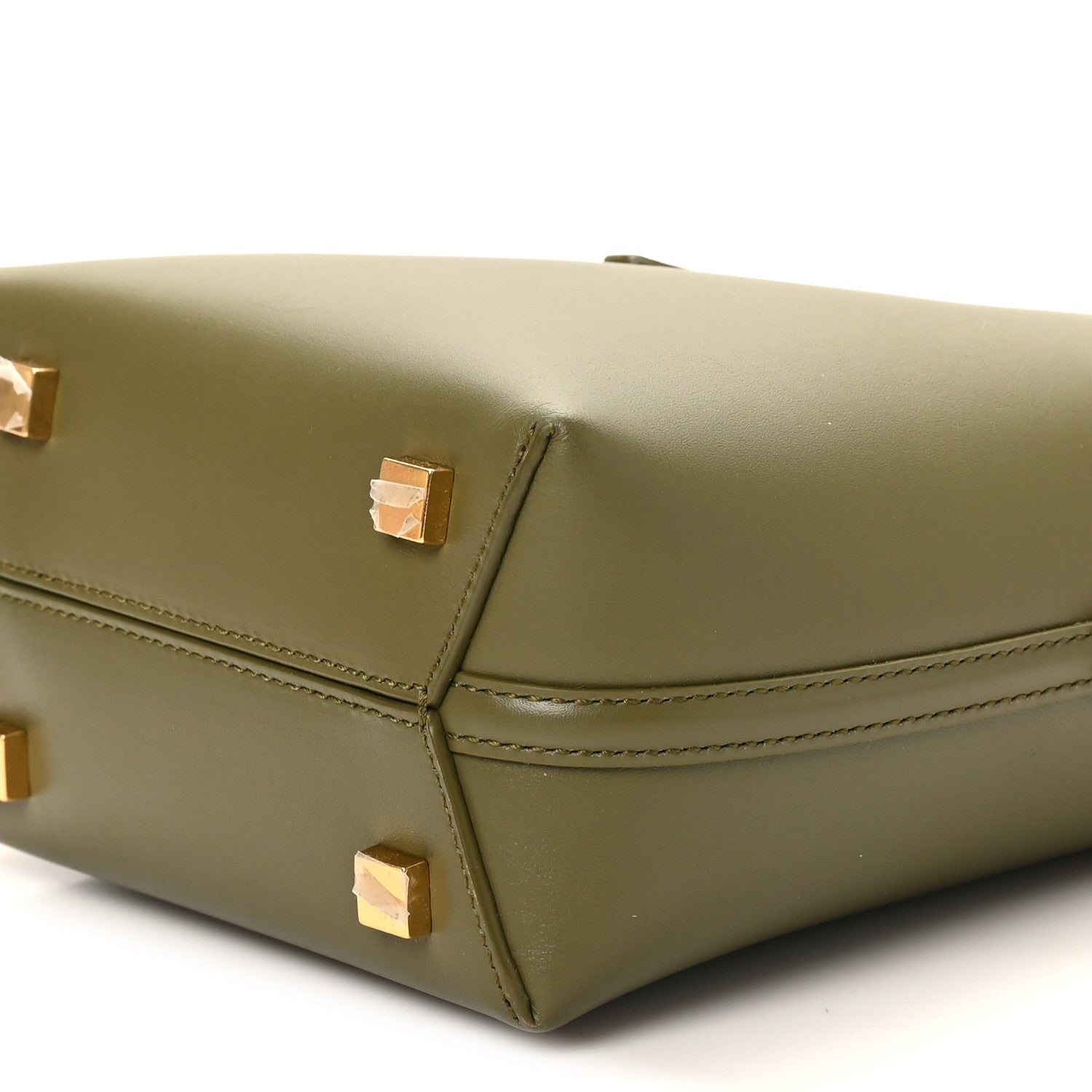 Shiny Calfskin Le 37 Mini Bucket Bag Strong Moss