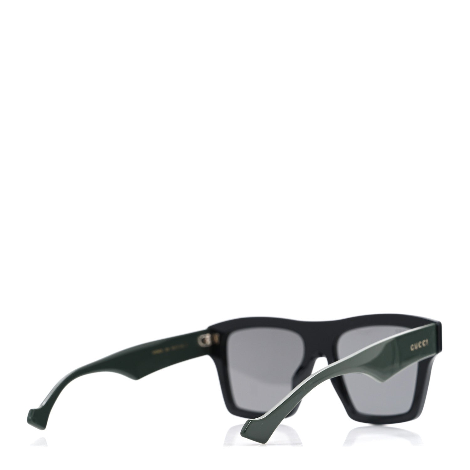 Acetate Rectangle Sunglasses GG0962S Black Khaki