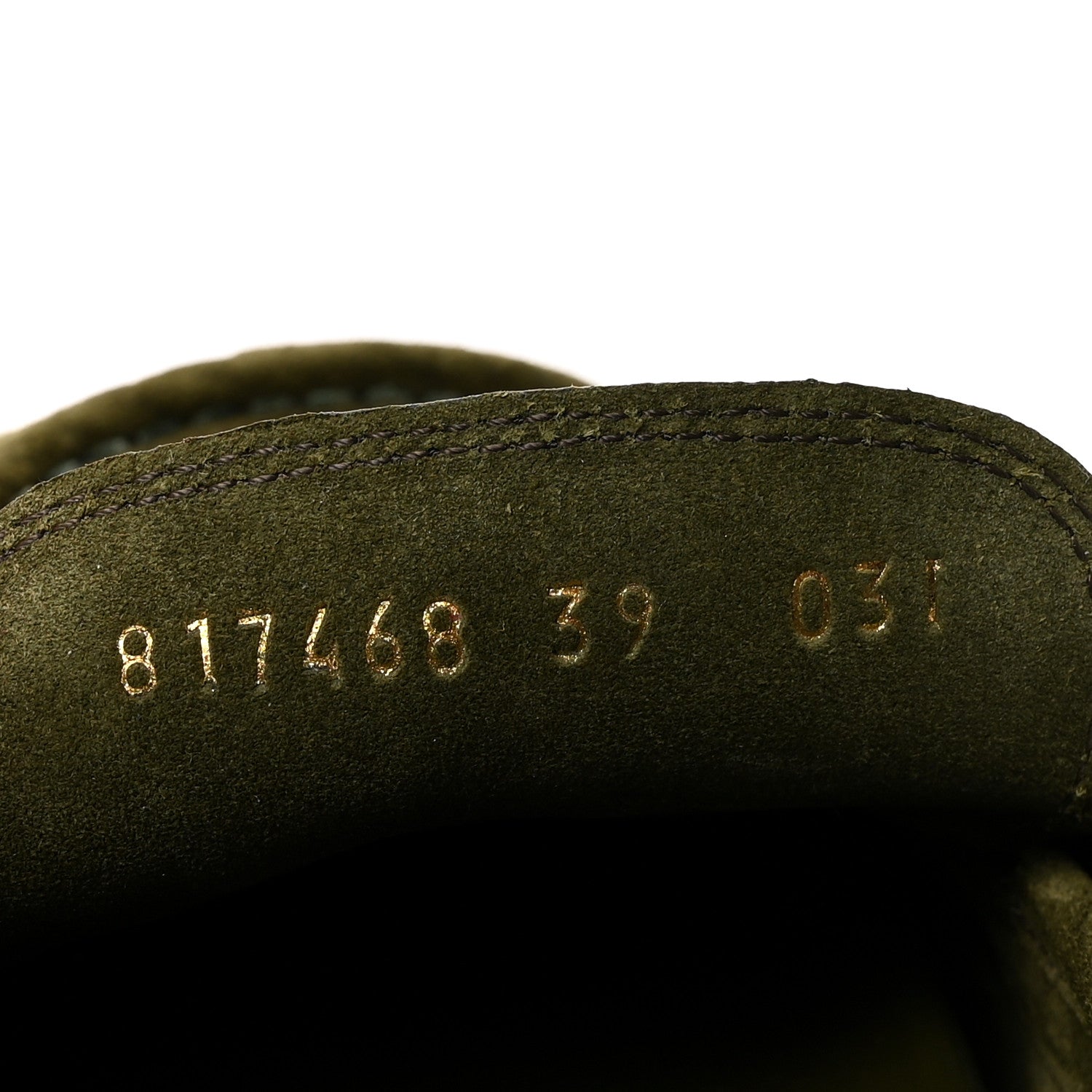 Suede GG Debossed Celia Mules 39 Green