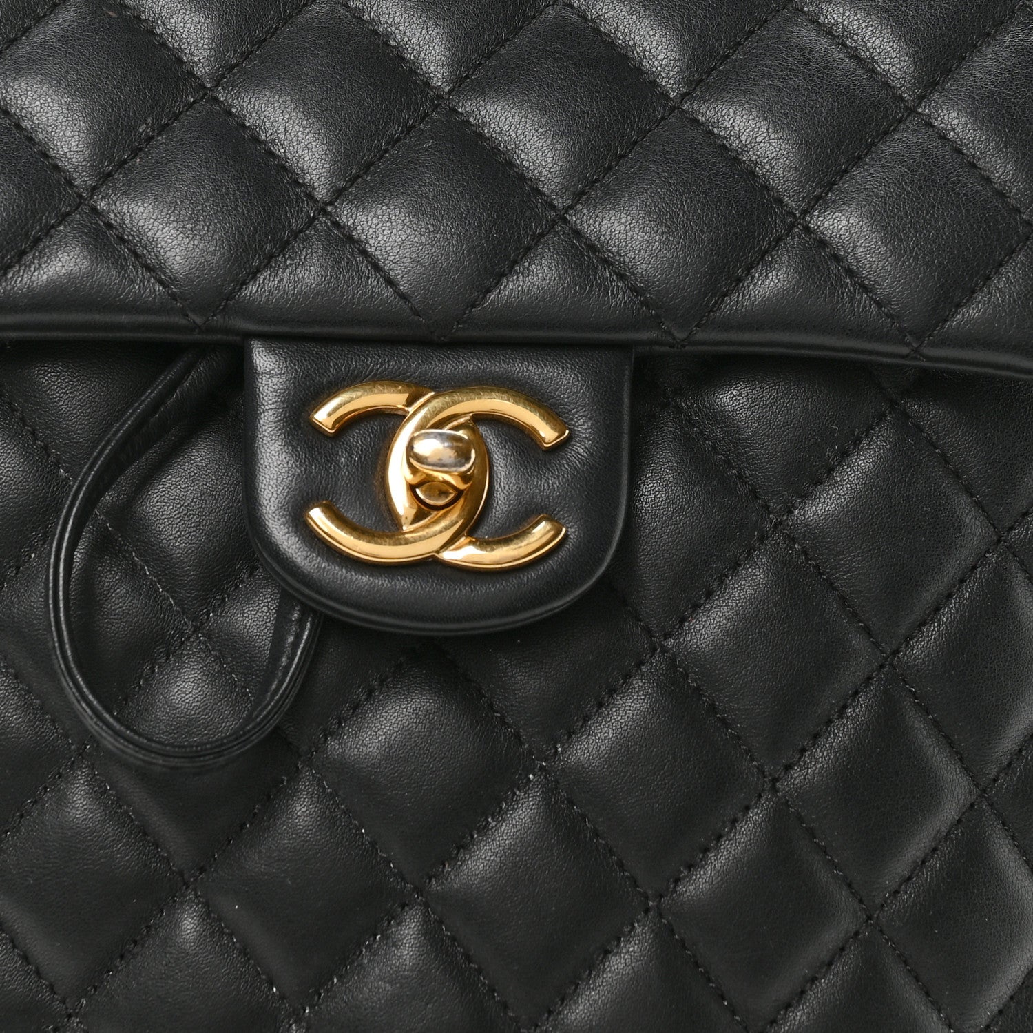 Lambskin Quilted Small Urban Spirit Backpack Black