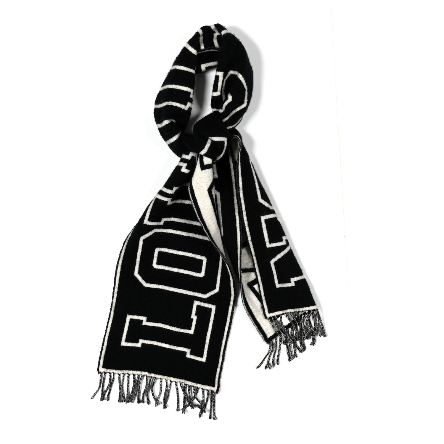 Wool Cashmere City Gravity Scarf Black