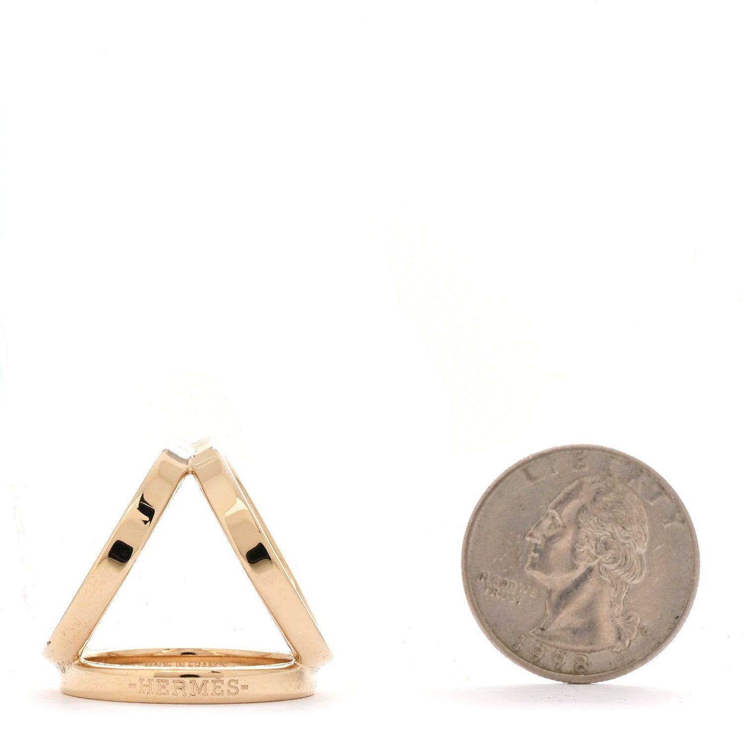 Permabrass Trio Scarf Ring