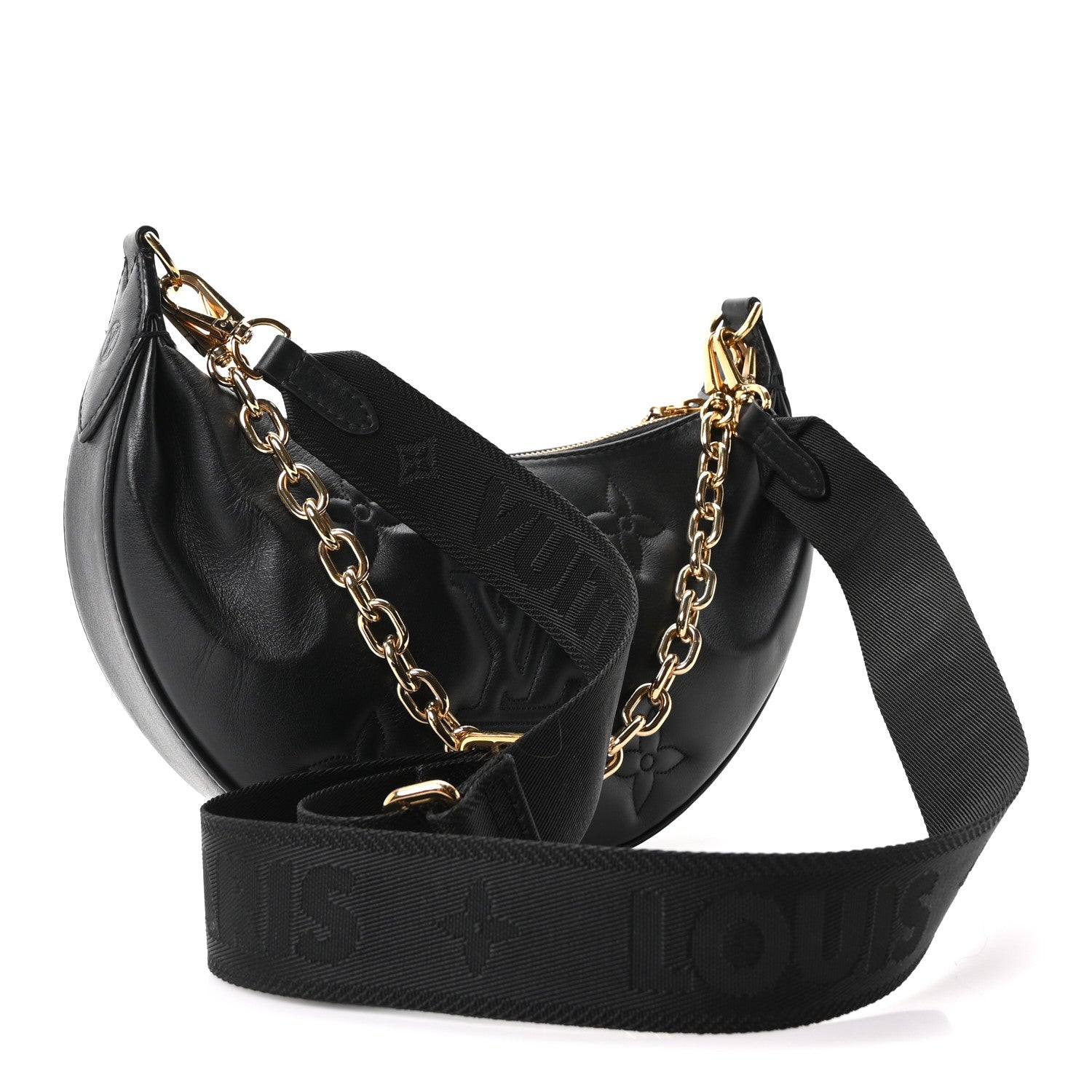 Calfskin Bubblegram Over The Moon Black