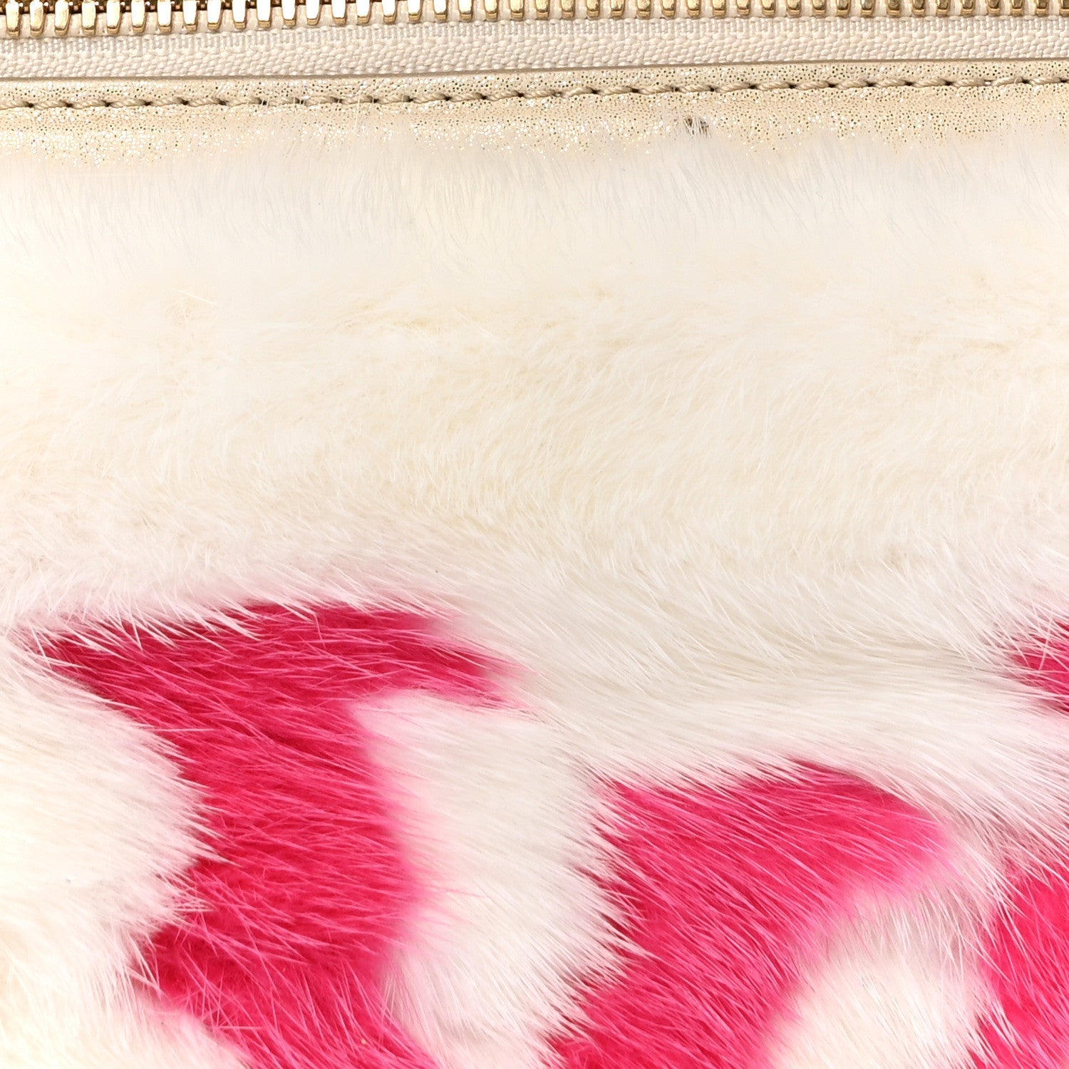 LV X TM Mink Ostrich Monogram Bum Bag White Multicolor