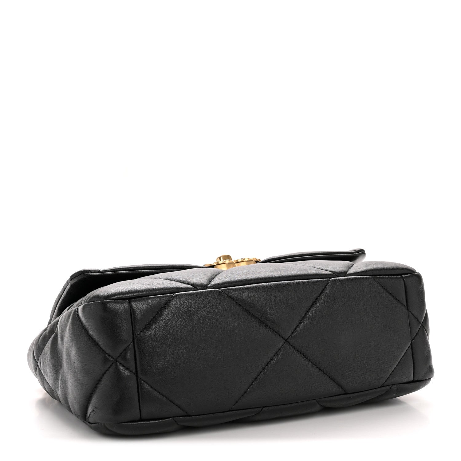 Lambskin Quilted Medium Chanel 19 Flap Black
