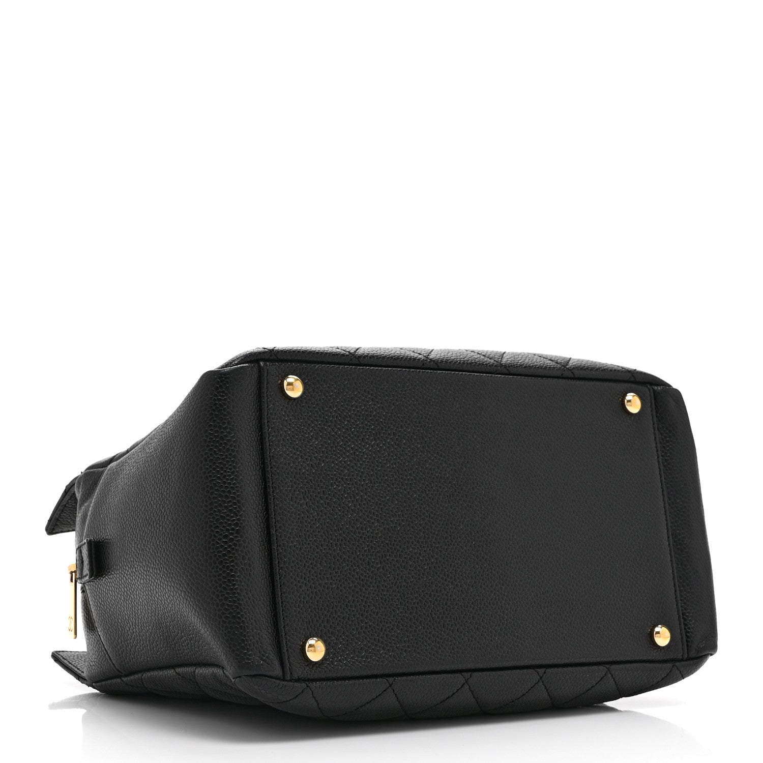 Caviar Quilted Petit Timeless Tote PTT Black