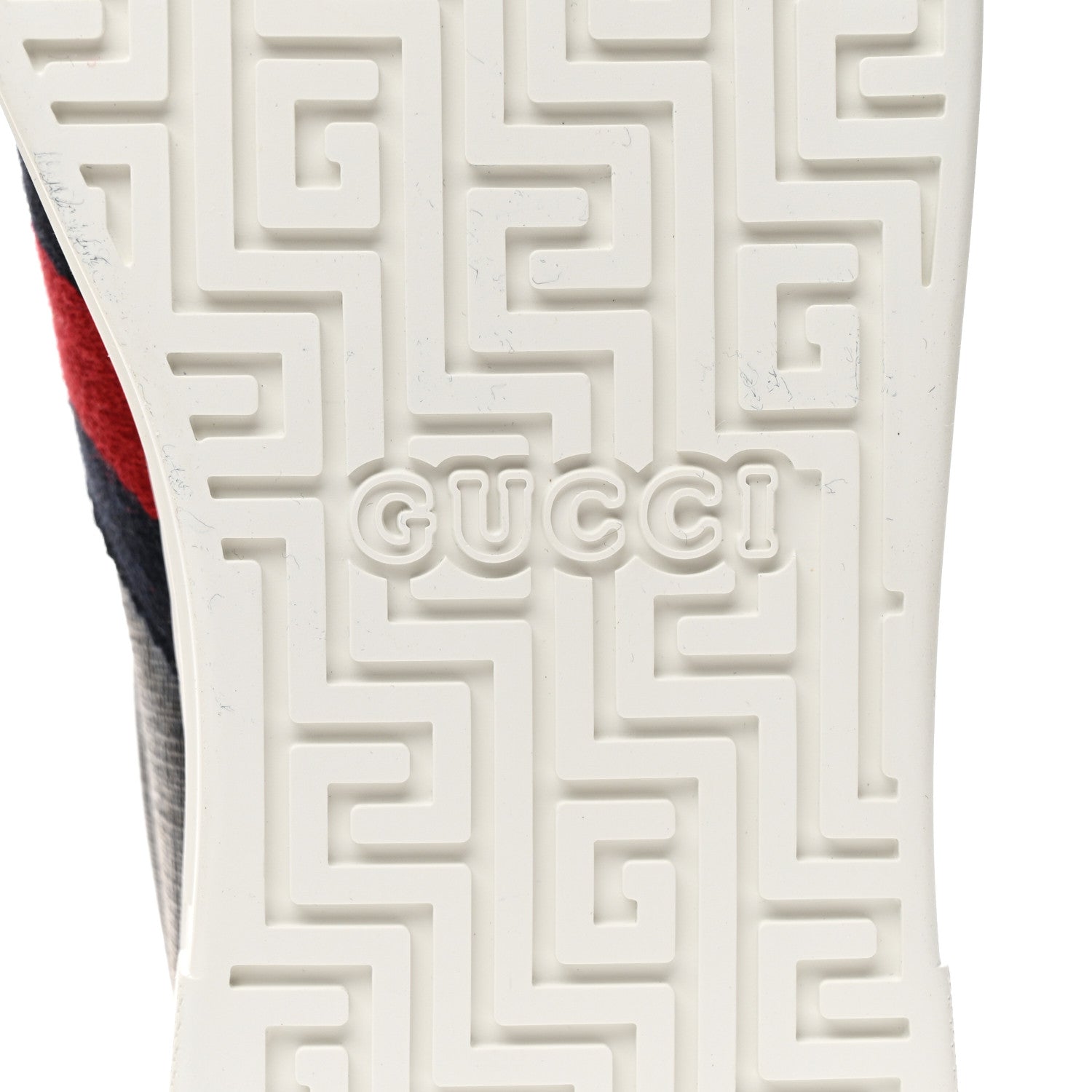 GG Supreme Monogram Ayers Web Mens New Ace Sneakers 8 Dark Blue
