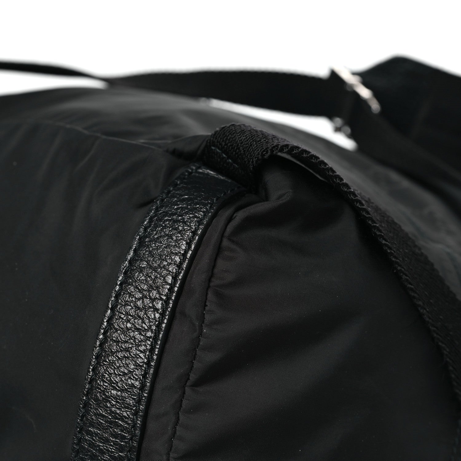 Nylon Monogram Medium Light Double Buckle Backpack Black