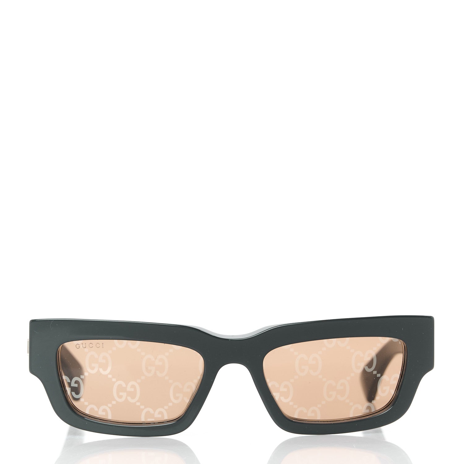 Acetate Rectangular Frame Sunglasses GG1838S Dark Grey