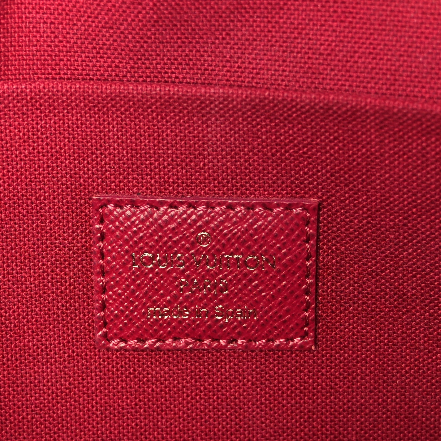 Monogram Pochette Felicie Chain Wallet Fuchsia