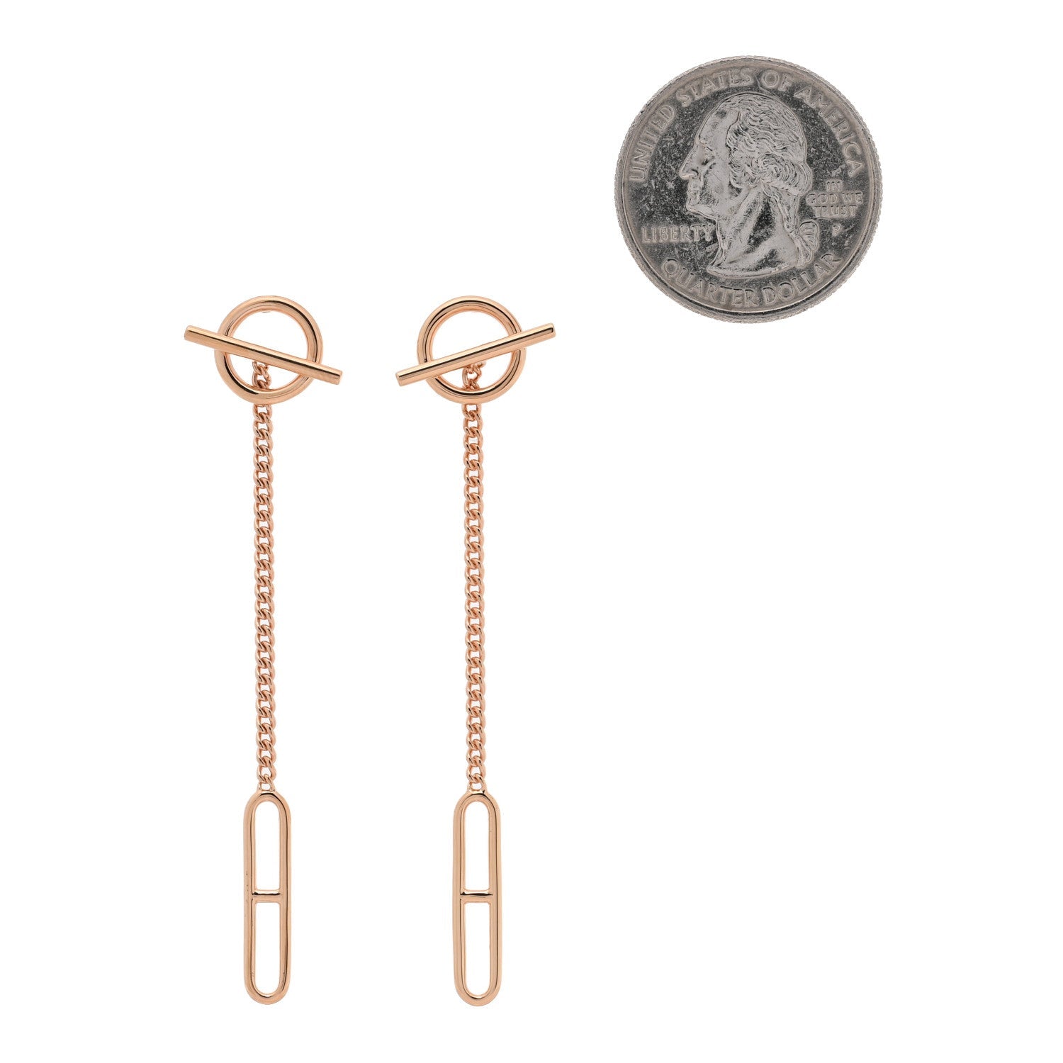 18K Rose Gold Echappee Earrings