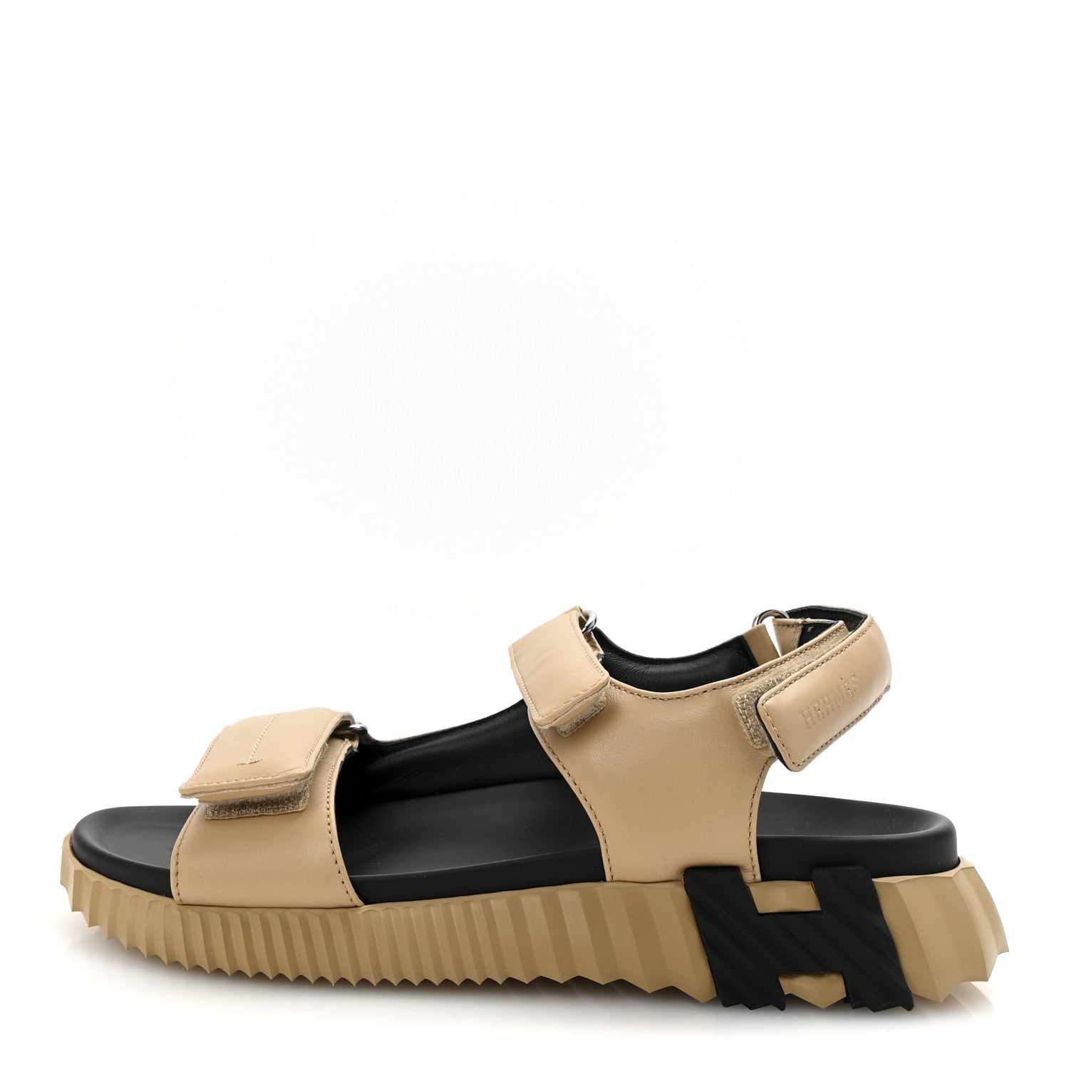 Lambskin Junior Womens Sandals 39 Beige Black