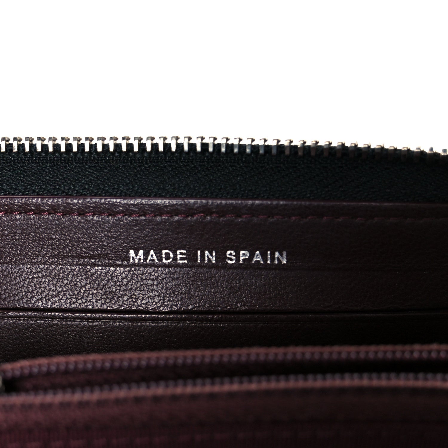 Lambskin Quilted Medium Zip Around Wallet Black