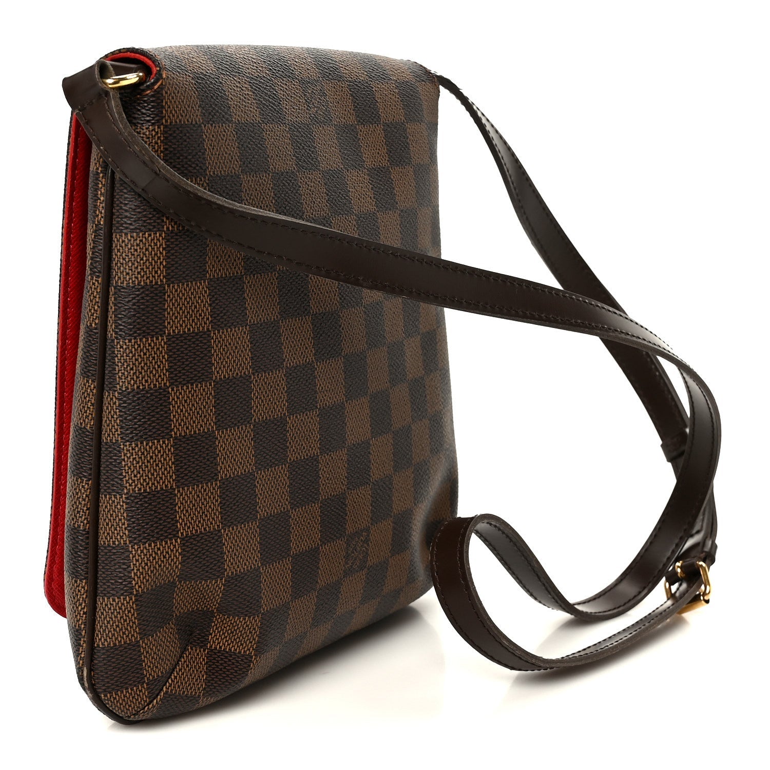 Damier Ebene Musette Salsa Long Strap