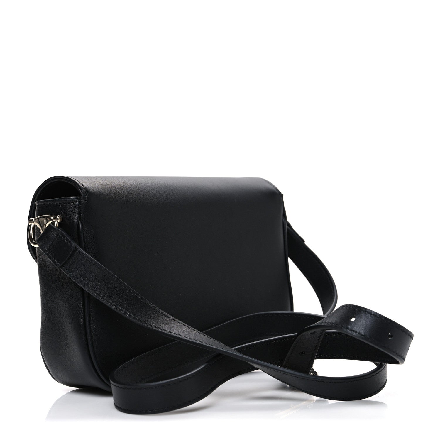 Arabella Calfskin Horsebit 1955 Shoulder Bag  Black