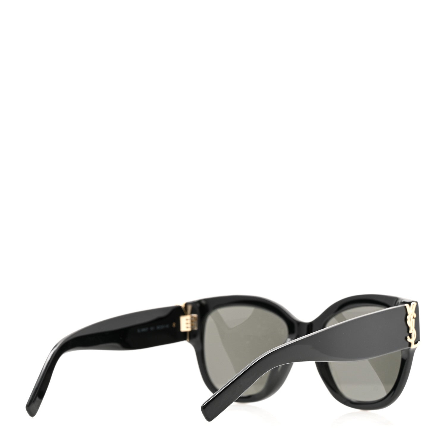 Acetate Cateye Sunglasses SL M95 F Black
