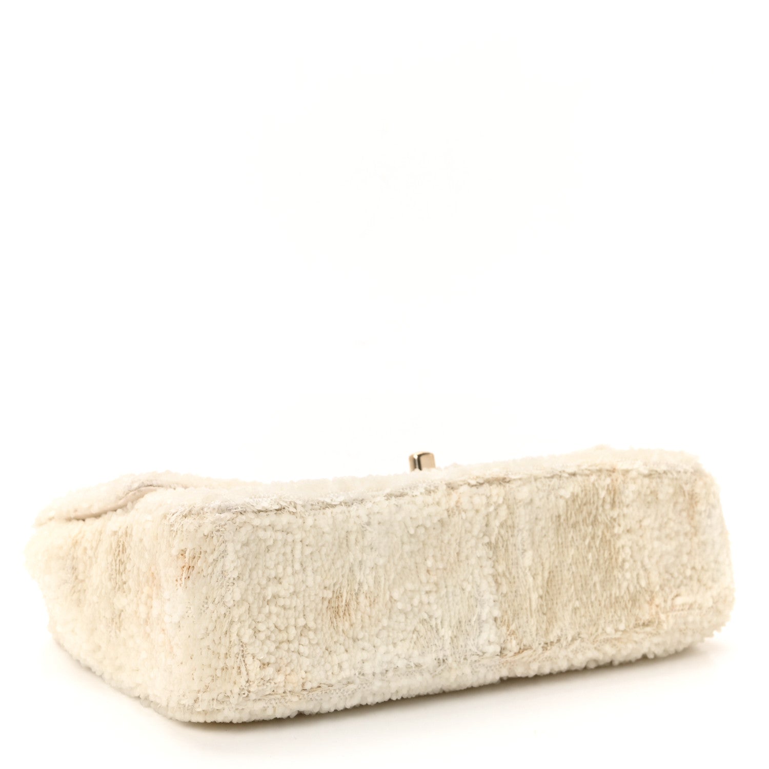 Sequin Small Single Flap White
