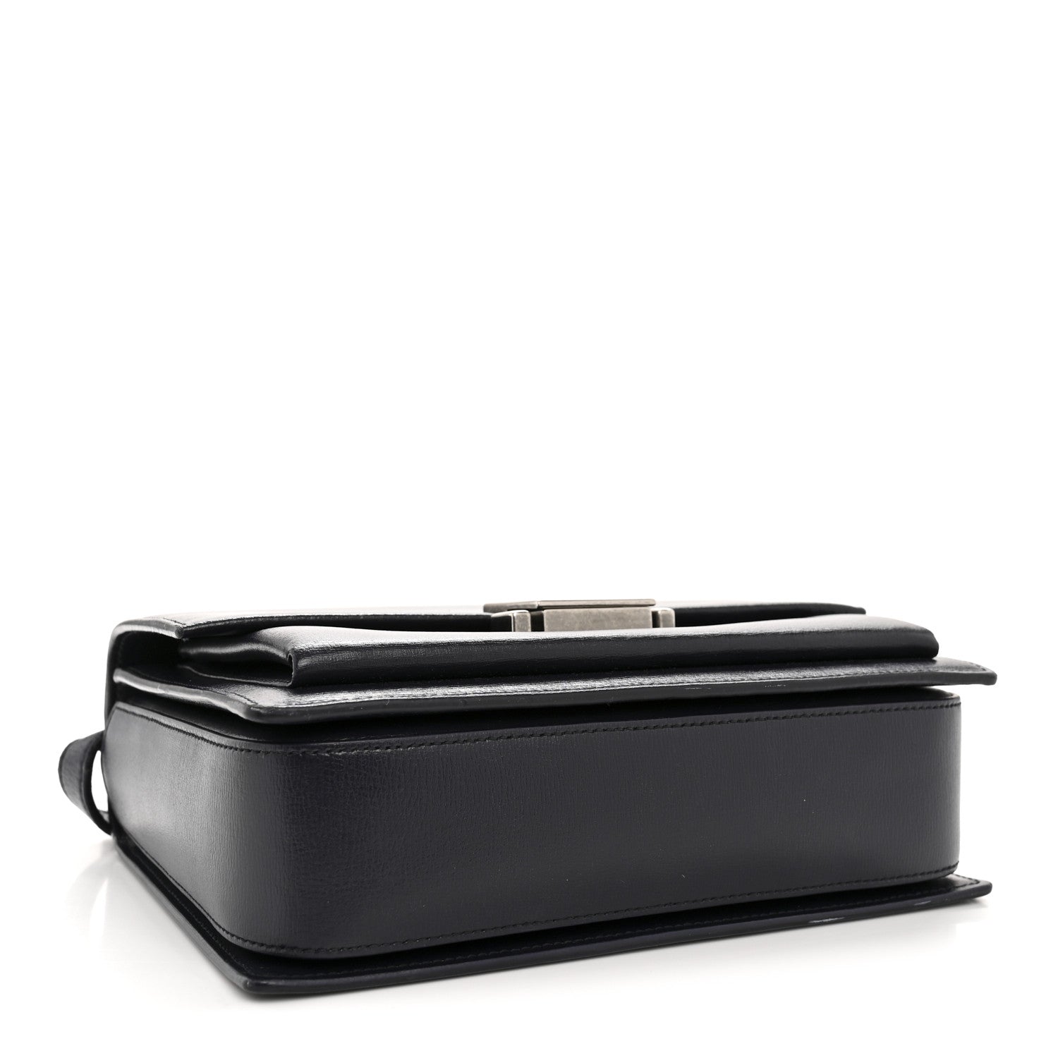 Calfskin Medium Bellechasse Satchel Deep Marine