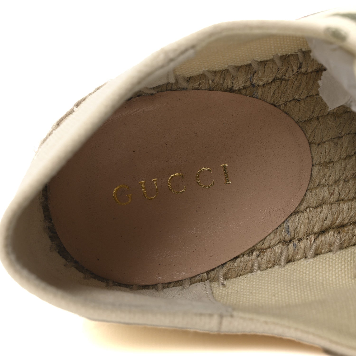 Canvas Logo Espadrille Wedge Sneakers 35 White