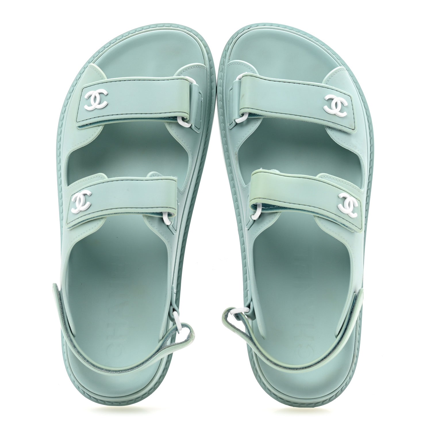 Rubber CC Dad Sandals 39 Light Blue