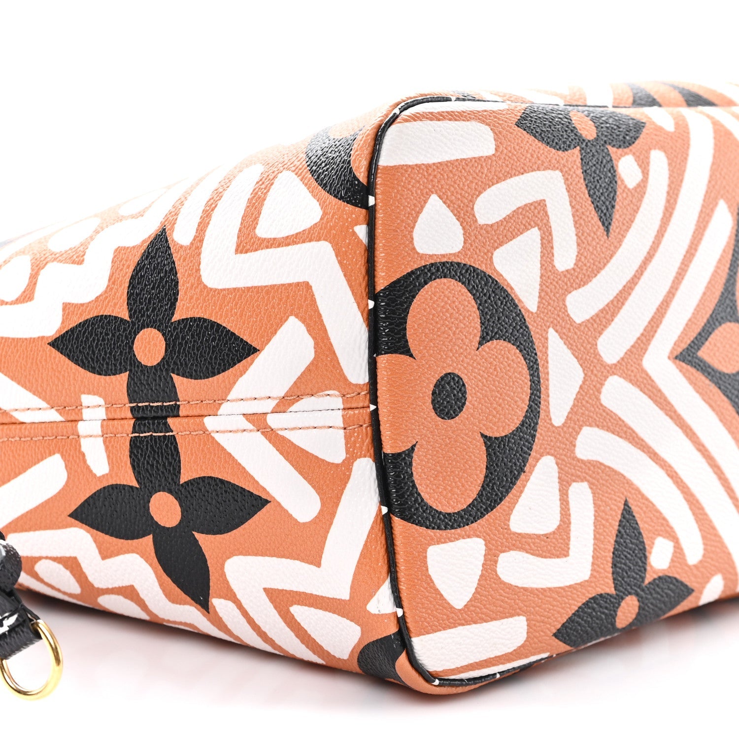 Monogram Giant Crafty Neverfull MM Creme Caramel