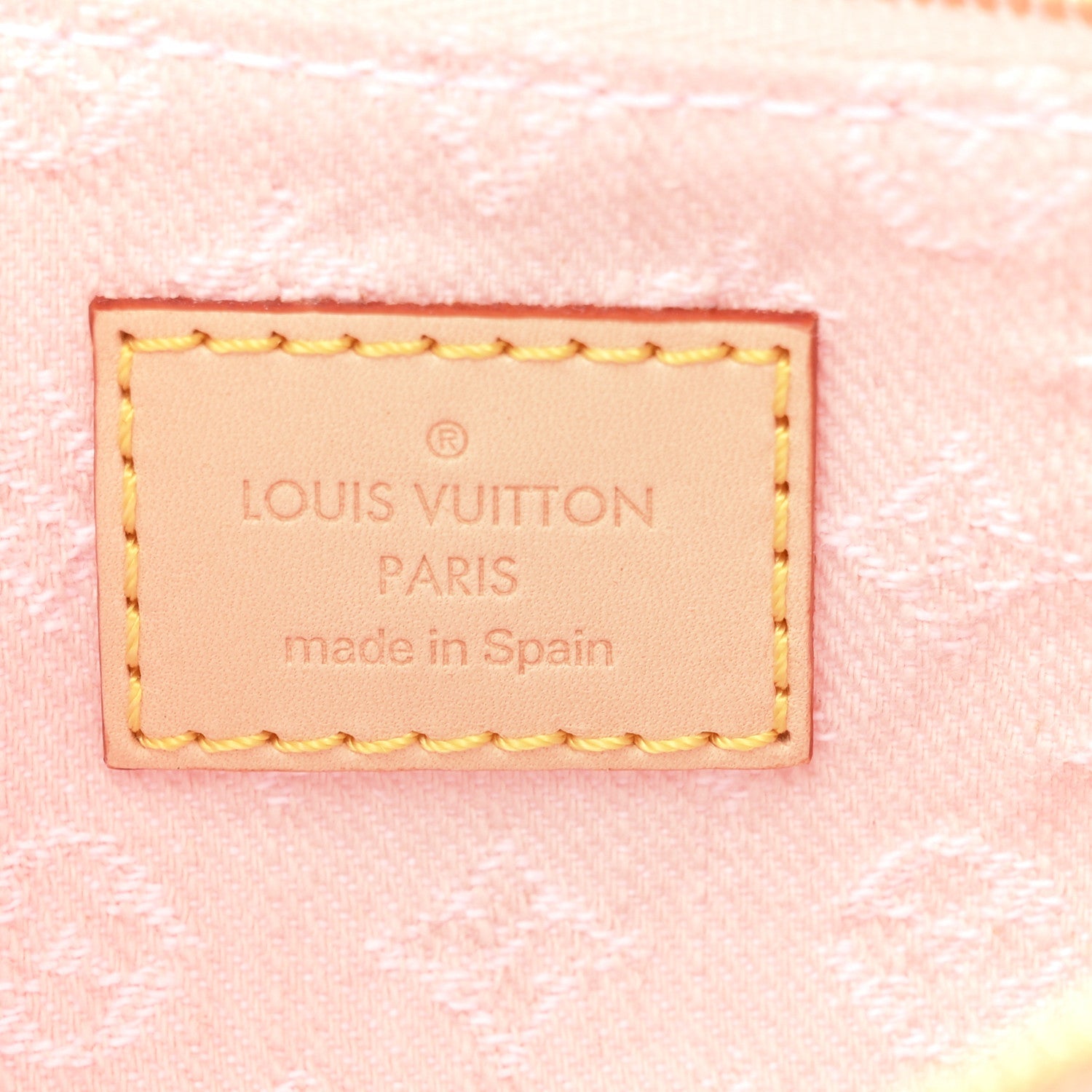 Monogram Denim Liv Pochette Washed Pink