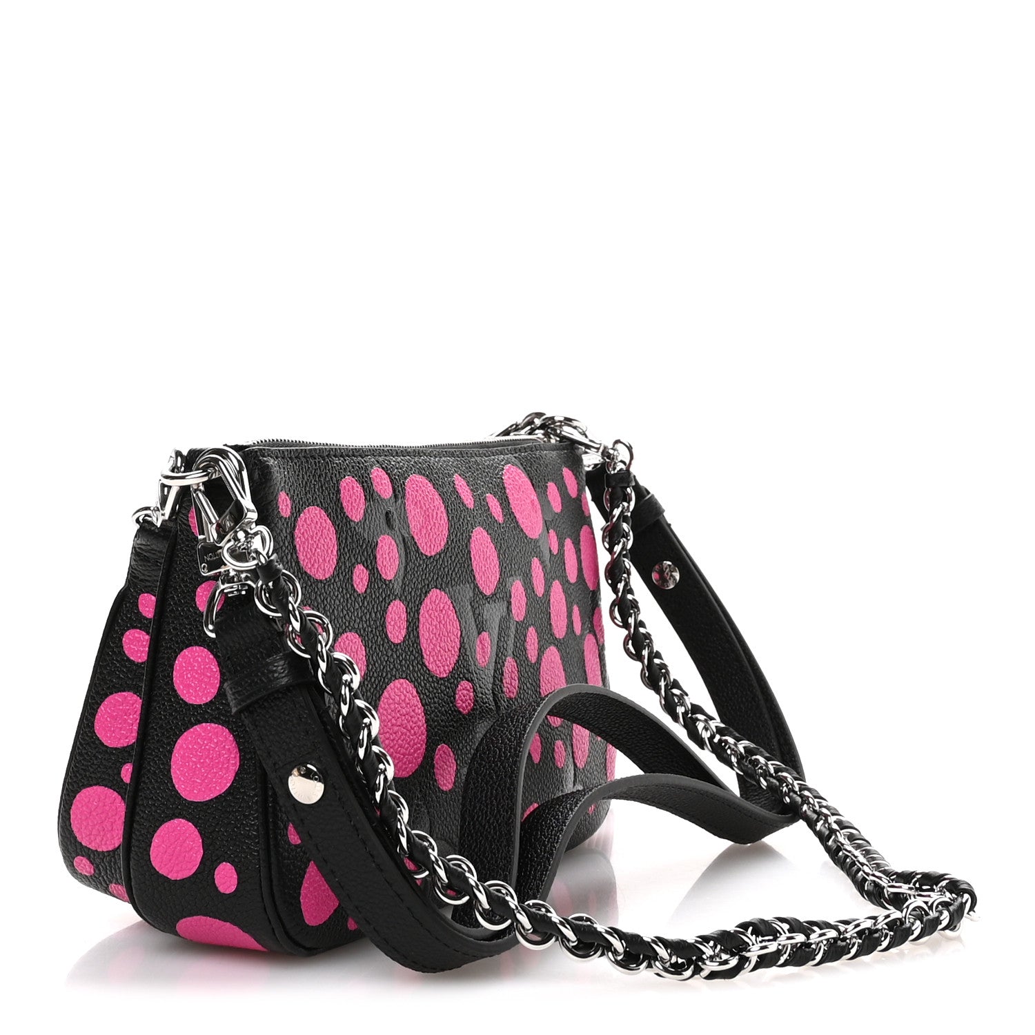 LV X YK Empreinte Multi Pochette Accessories Black Fuchsia