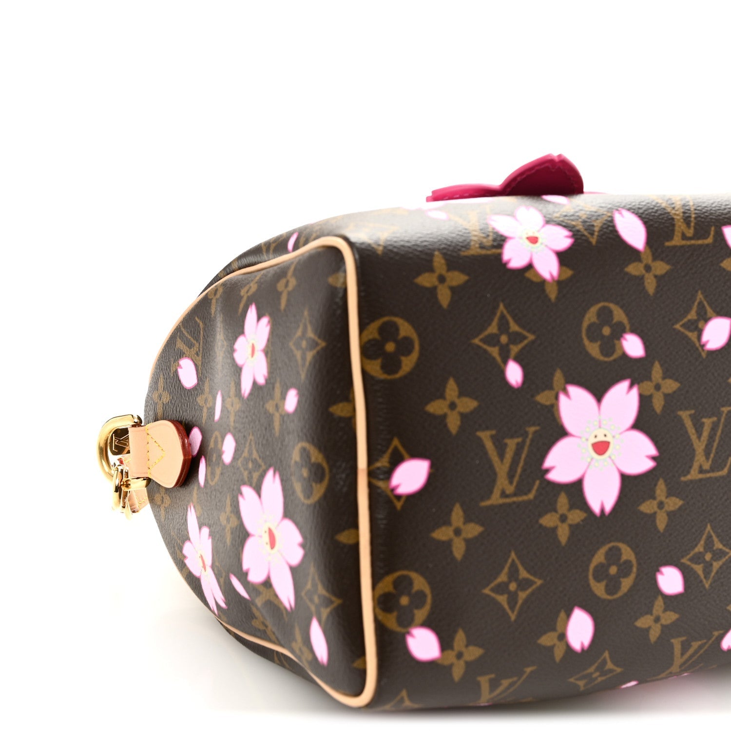 LV X TM Monogram Cherry Blossom Speedy Bandouliere 25 Sakura Brown