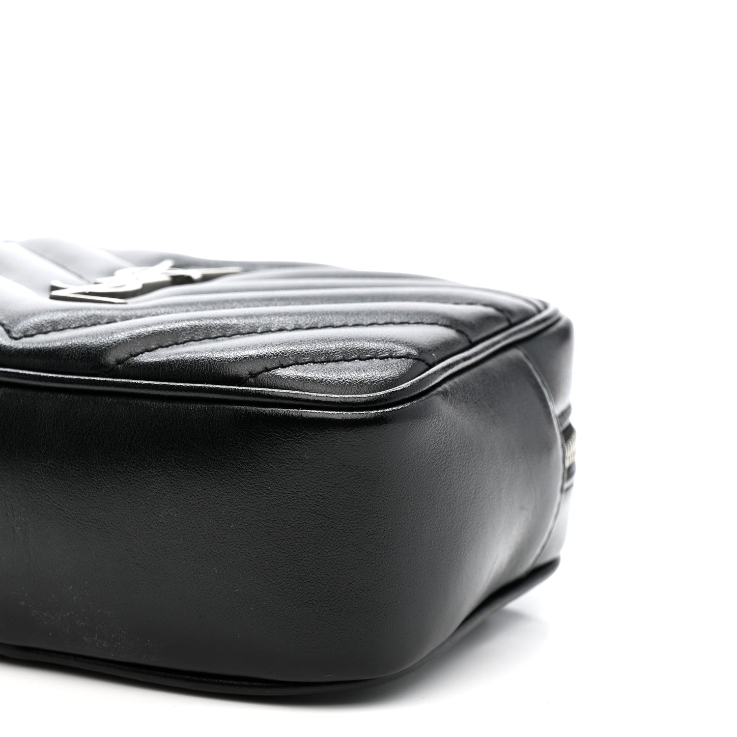 Calfskin Matelasse Monogram Lou Belt Bag Black