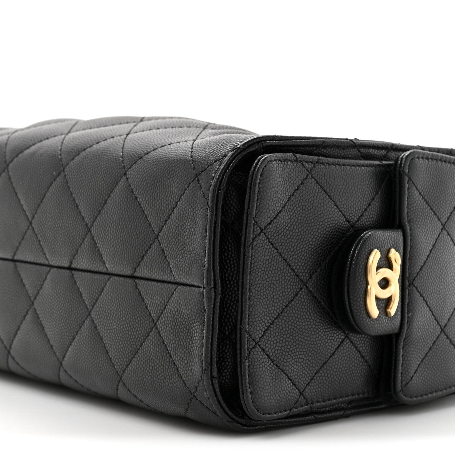 Caviar Quilted Mini Chanel 25 Handbag Black