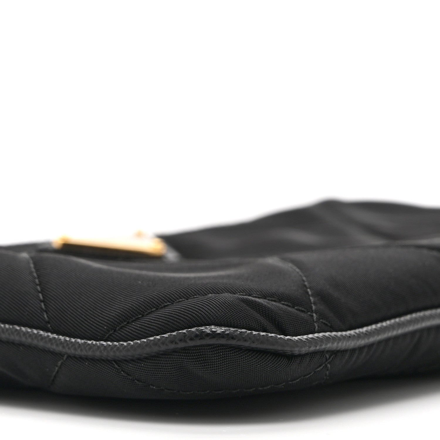 Re-Nylon Tessuto Impuntu Quilted Re-Edition 1995 Chaine Pouch Black