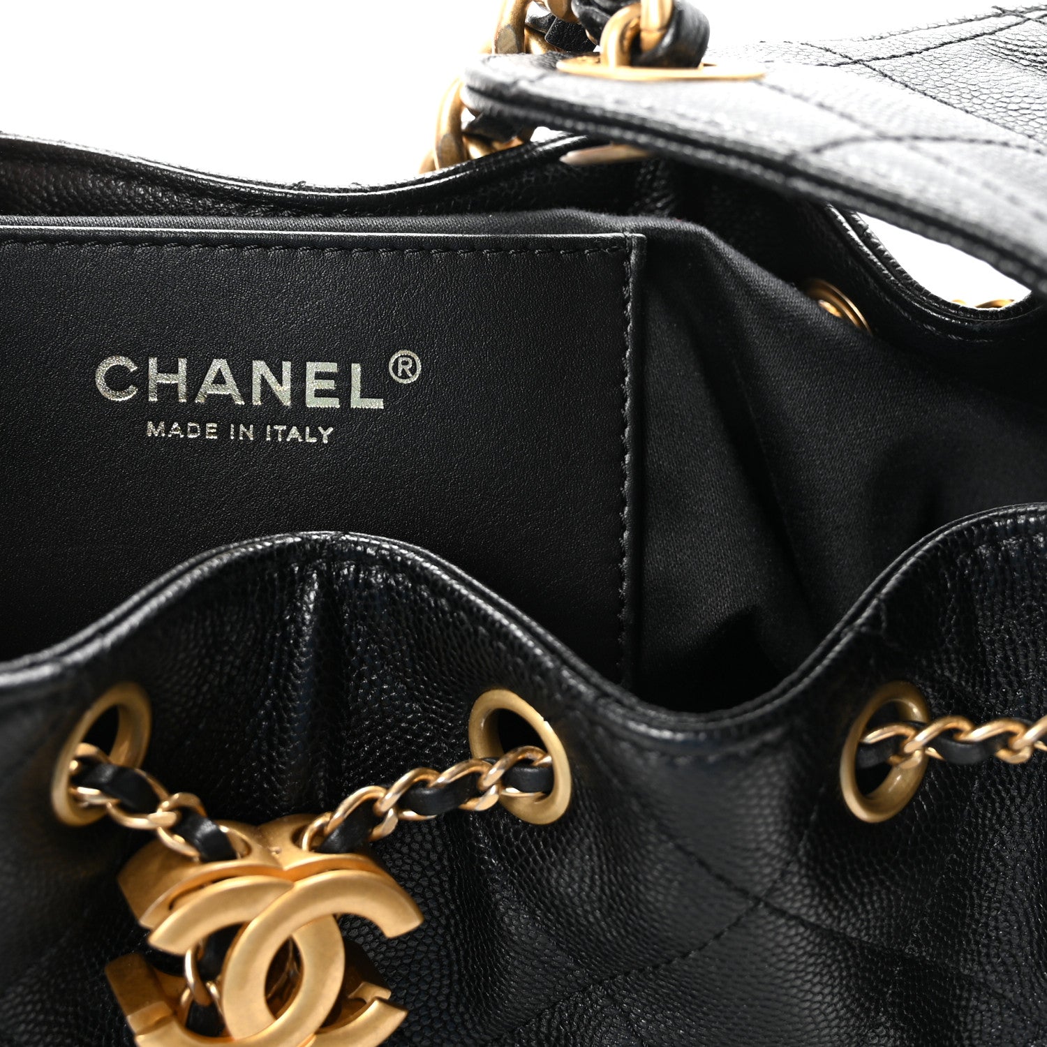Caviar Quilted Small Chanel 25 Handbag Black