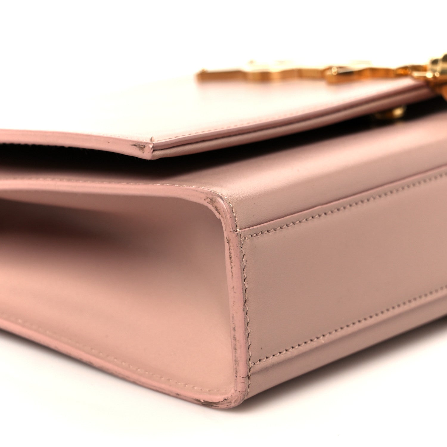 Smooth Calfskin Medium Classic Monogram Kate Tassel Satchel Pink