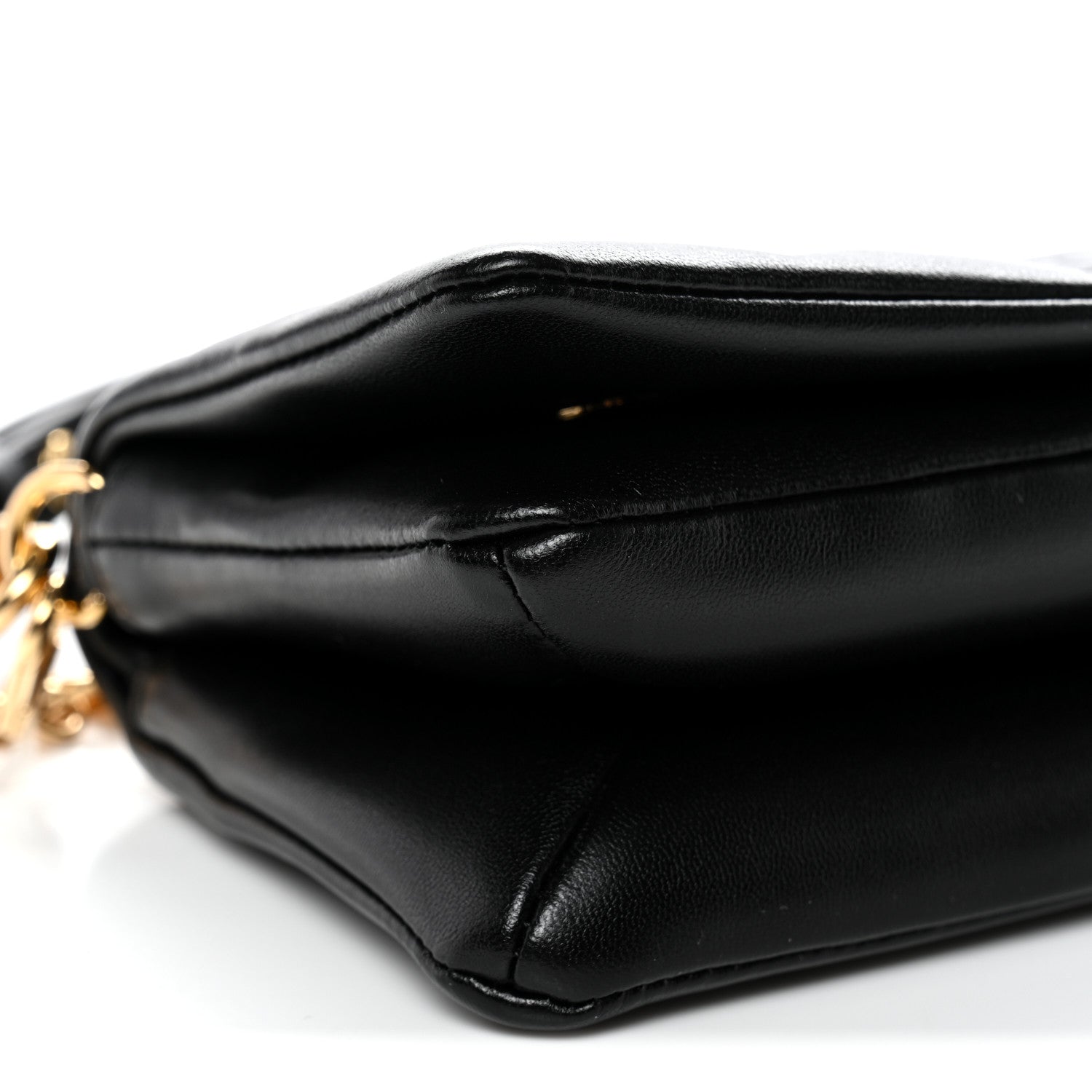 Lambskin Embossed Monogram Pochette Coussin Crossbody Black