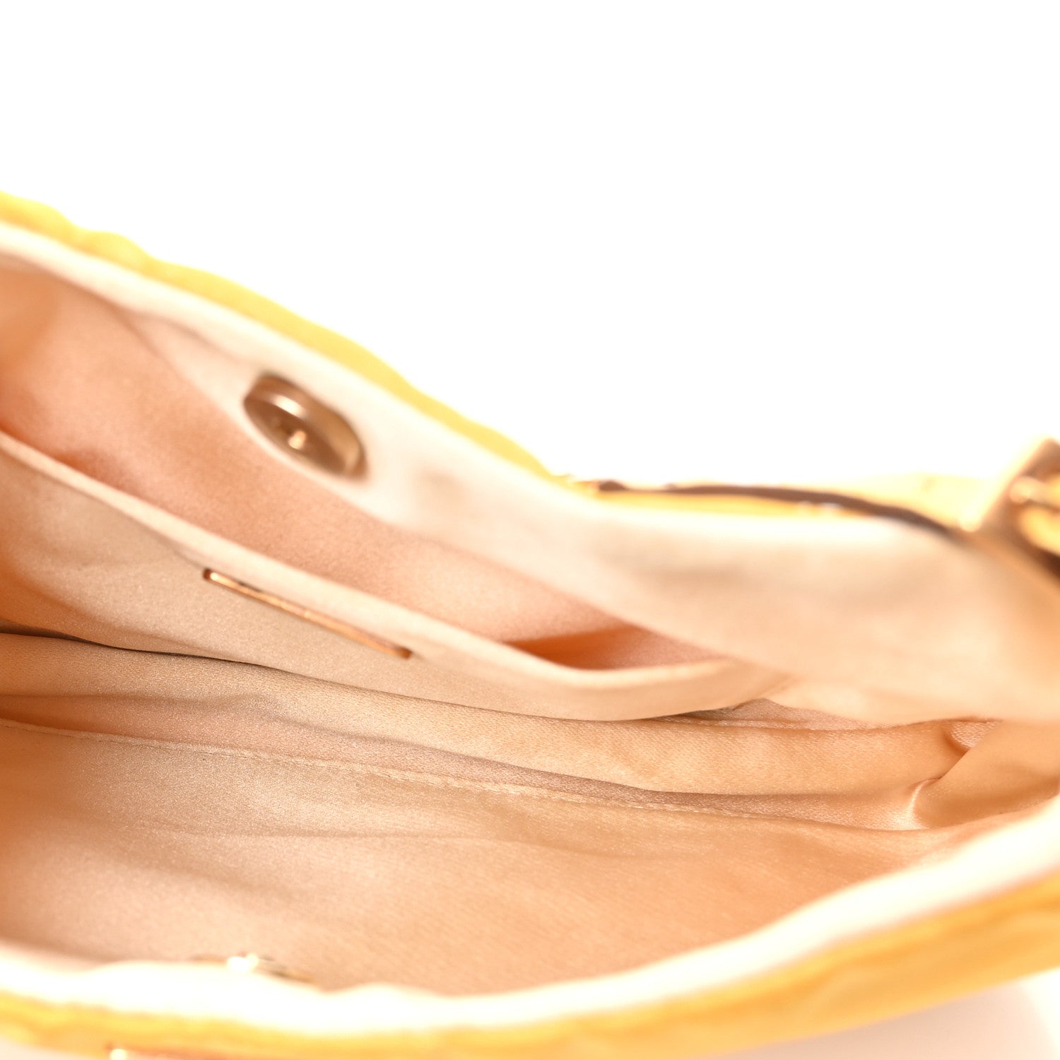 Tessuto Nylon Light Chain Shoulder Bag Yellow