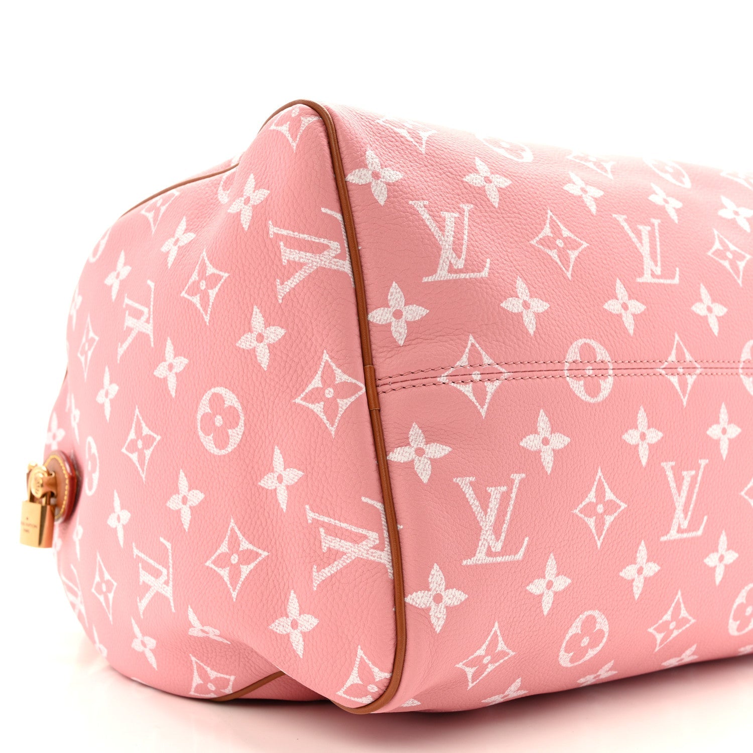 Calfskin Monogram Speedy P9 Bandouliere 40 Pink Sakura