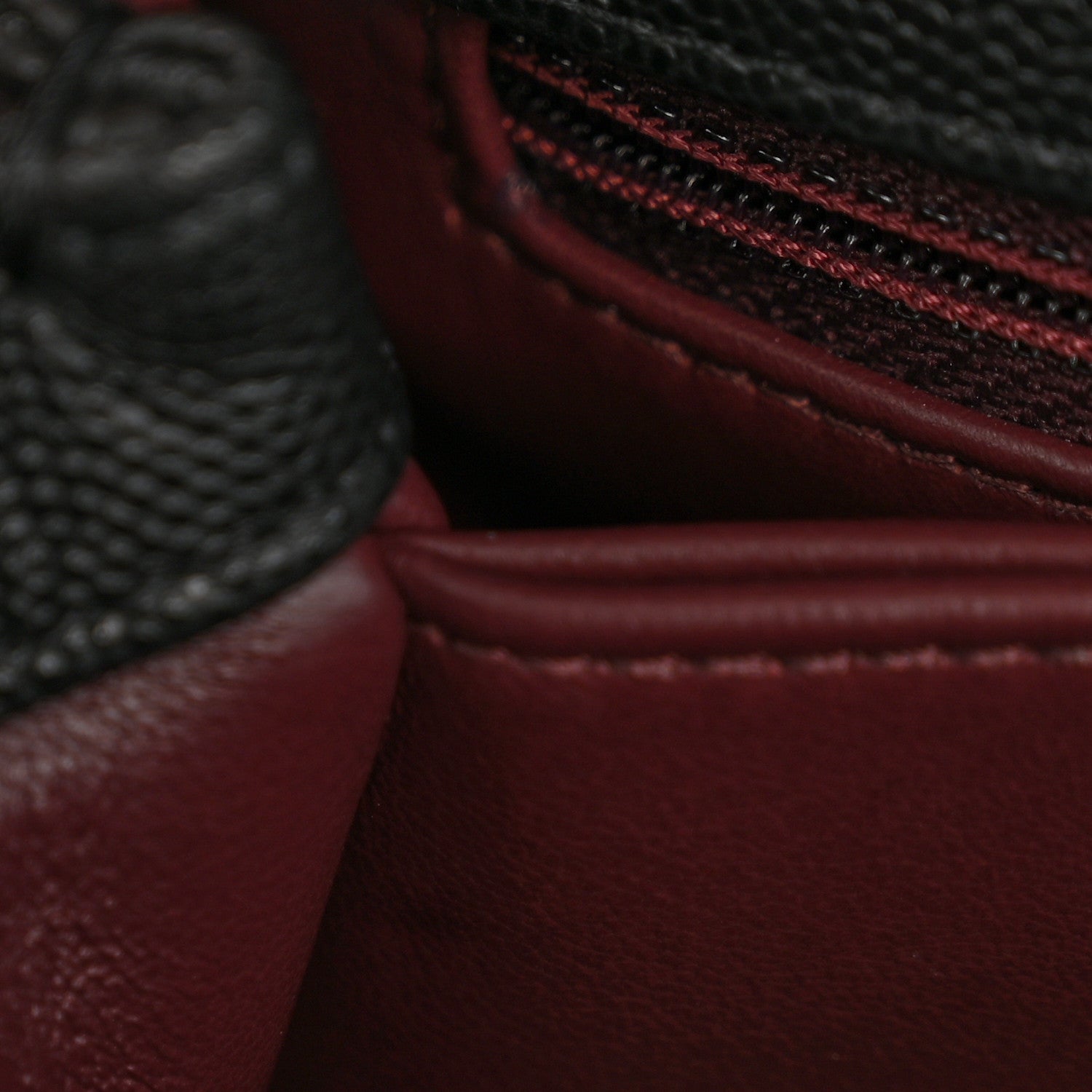 Caviar Quilted Mini Coco Handle Flap Black