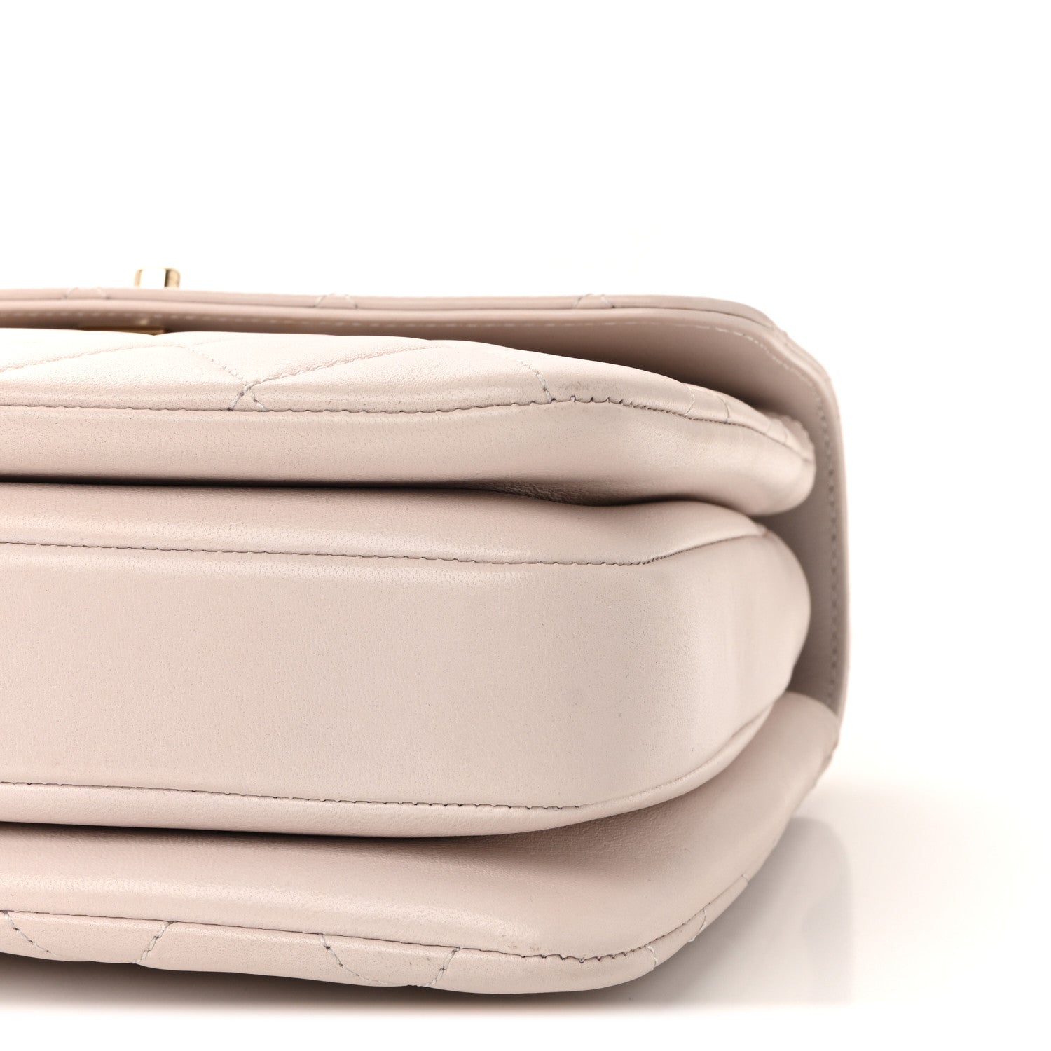 Lambskin Quilted Small Trendy CC Flap Dual Handle Bag Lilas Lilac