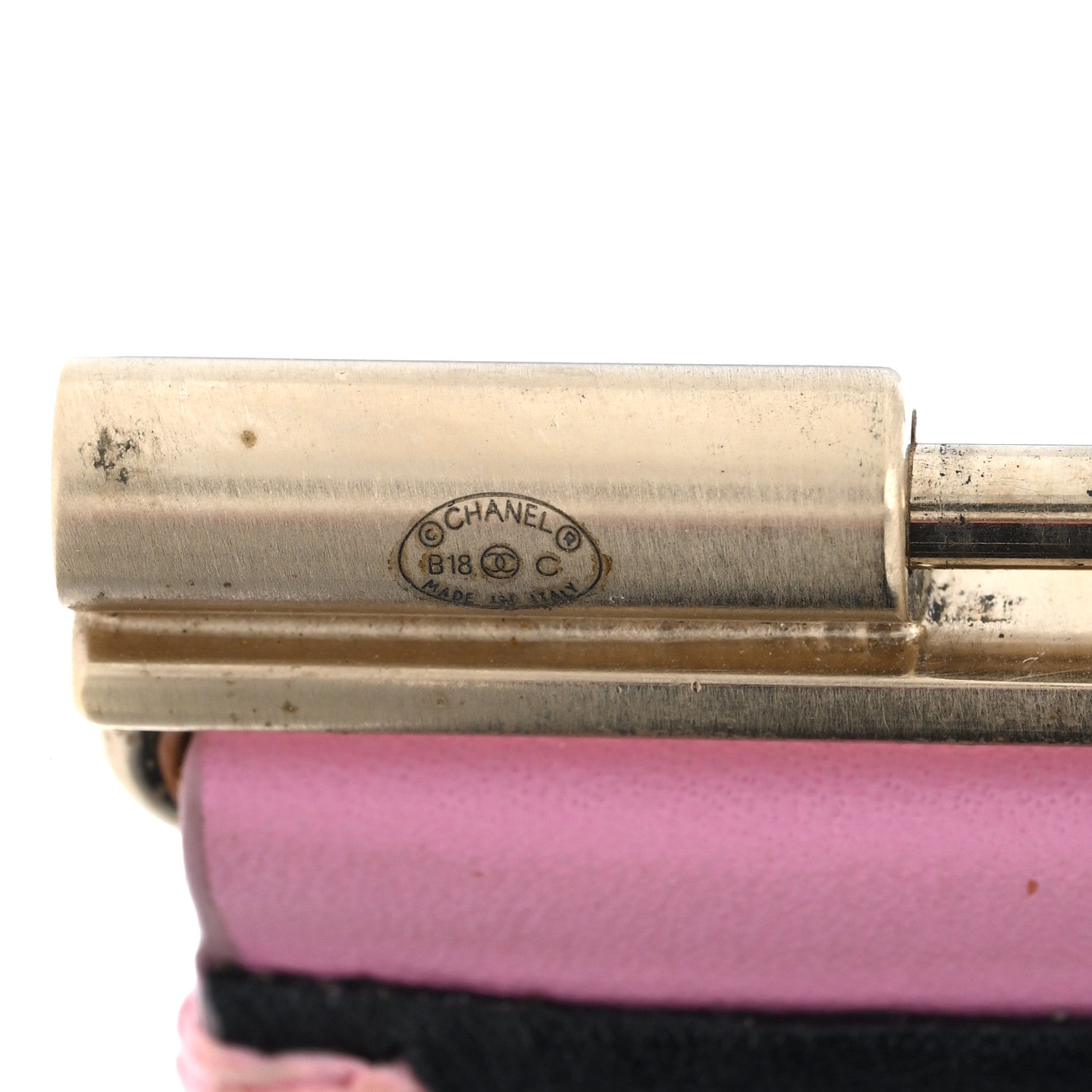 Calfskin CC Wide Cuff M Pink
