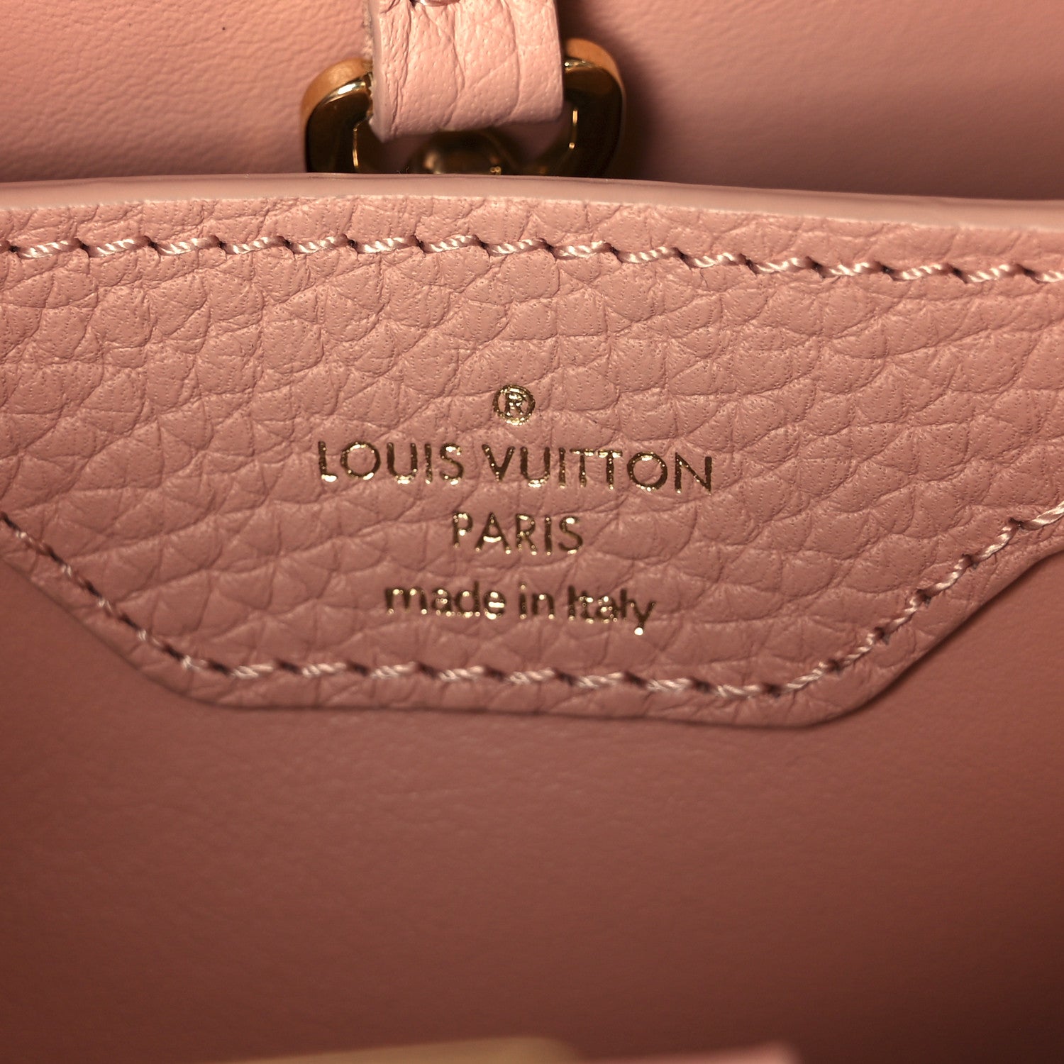 Taurillon Capucines BB Rose Trianon Creme